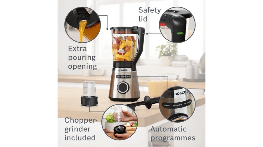 Bosch MMB6386M Blender VitaPower Serie | 4 1200 W Paslanmaz çelik