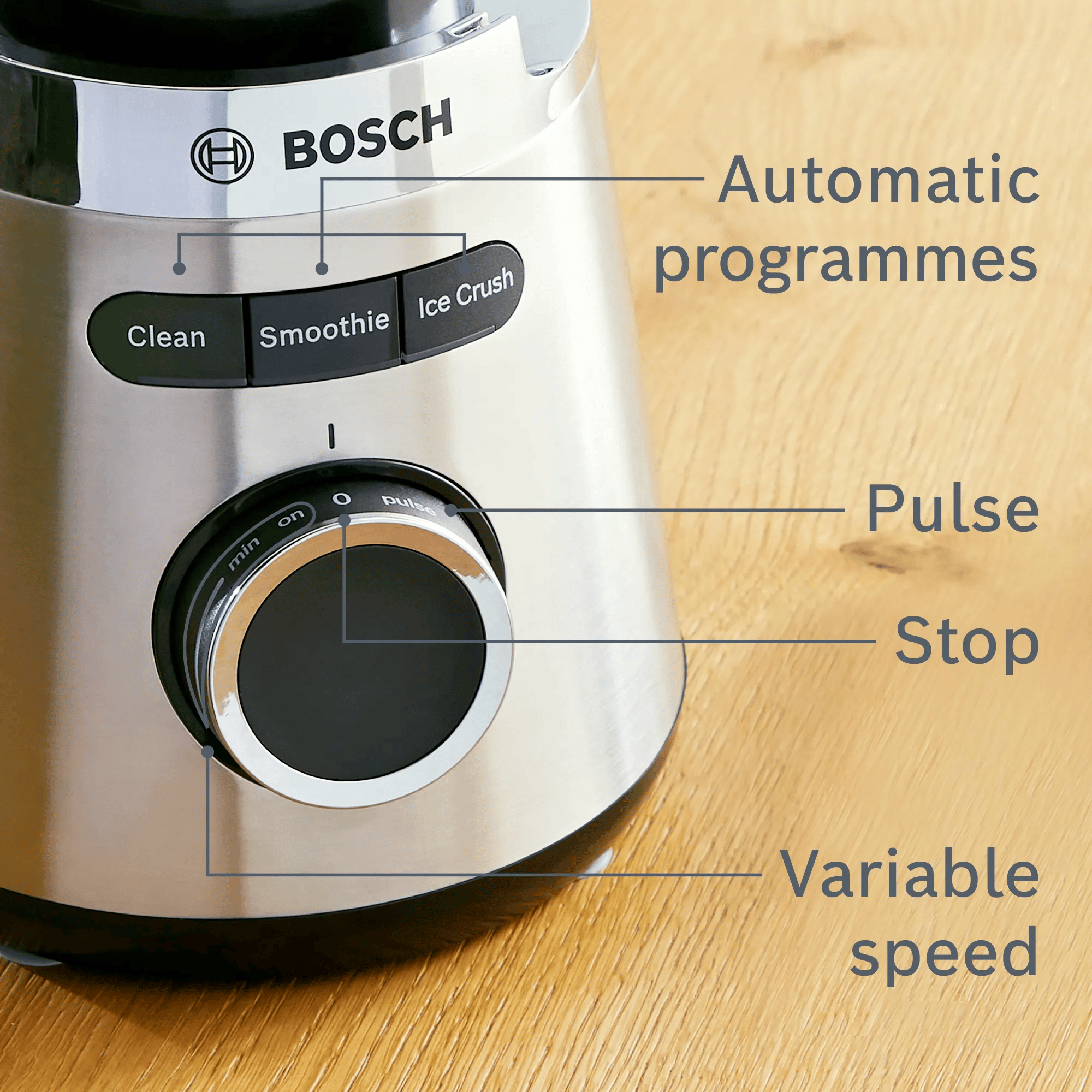 Bosch MMB6386M Blender VitaPower Serie | 4 1200 W Paslanmaz çelik