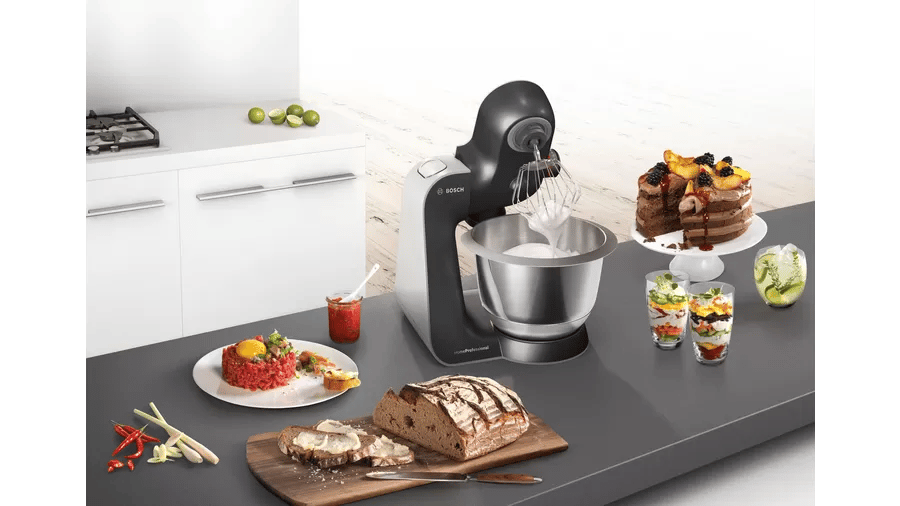 Bosch MUM59M55 Serie 4 Mutfak Makinesi MUM 5 1000 W Siyah, Gümüş