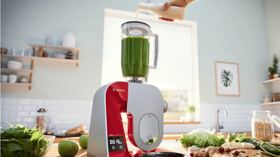 Bosch MUM5X720 Serie 4 Kitchen machine with scale MUM 5 1000 W Kırmızı, Gümüş
