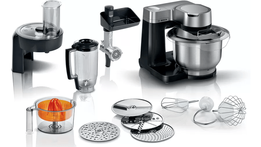 Bosch MUMS2VM40 Serie 2 Mutfak Makinesi MUM 900 W Siyah, Gümüş