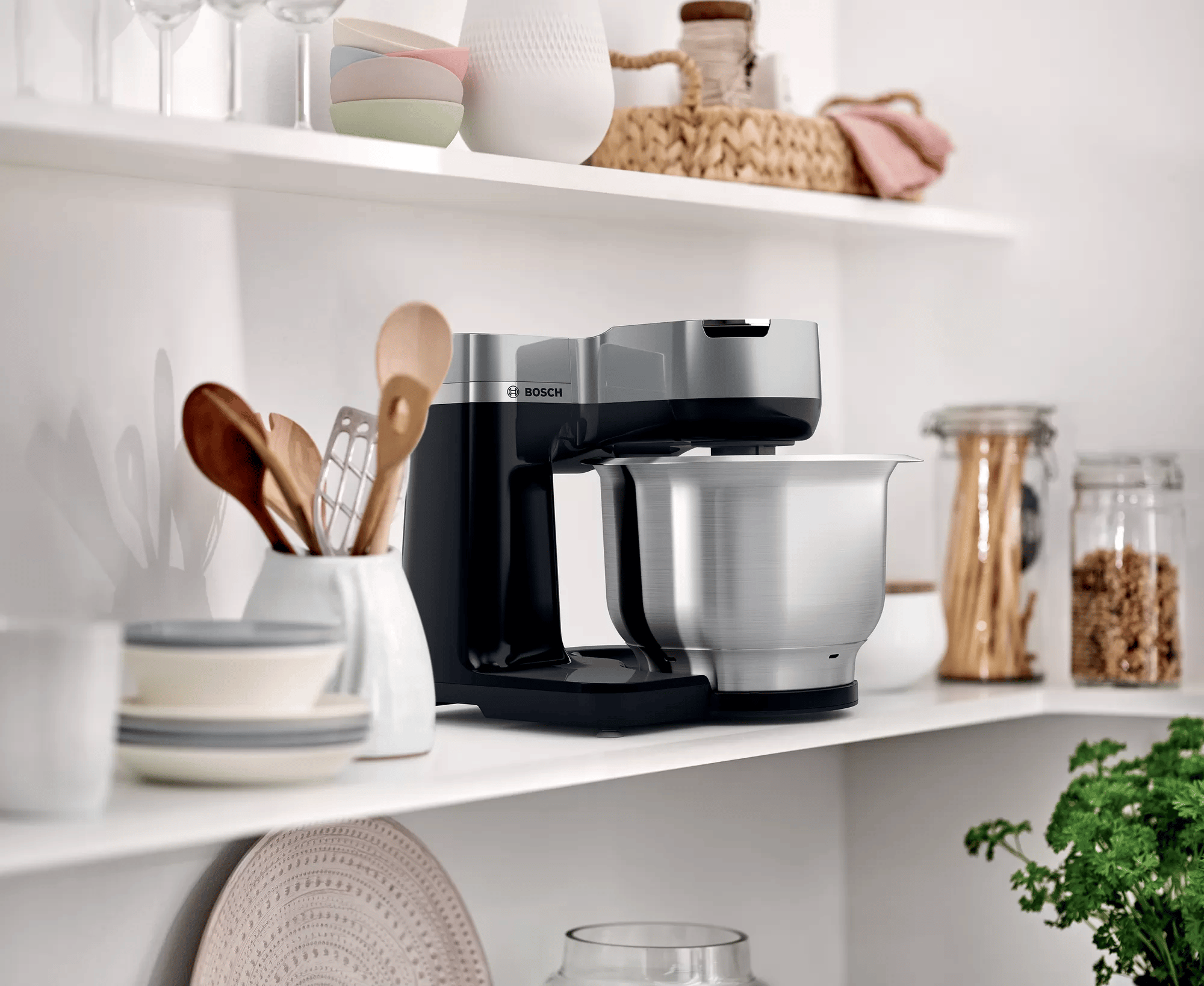 Bosch MUMS2VM40 Serie 2 Mutfak Makinesi MUM 900 W Siyah, Gümüş