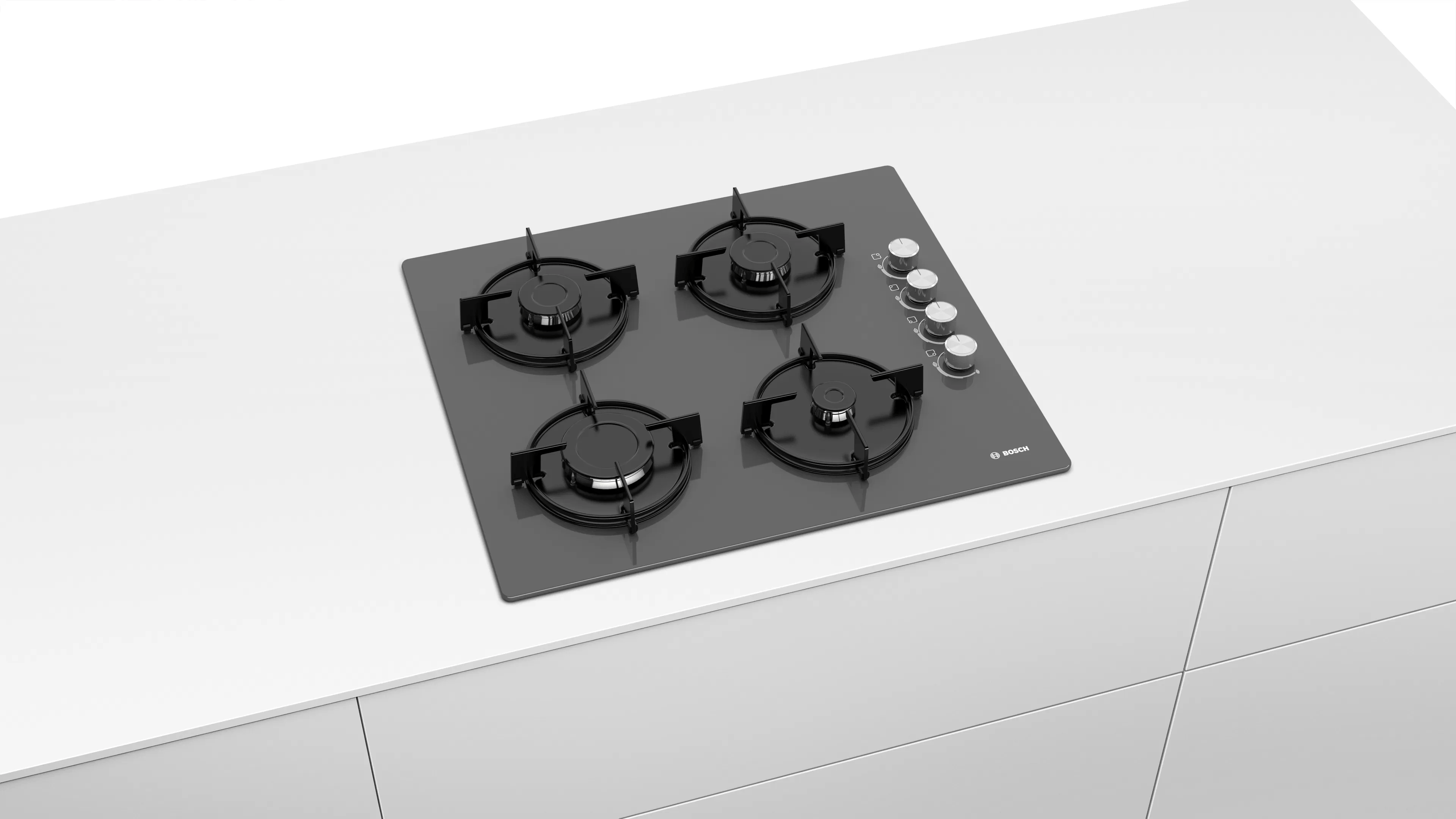 BOSCH POP6C9O10O Serie | 2 Gazlı Ocak60 cm Sert cam, Antrasit gri