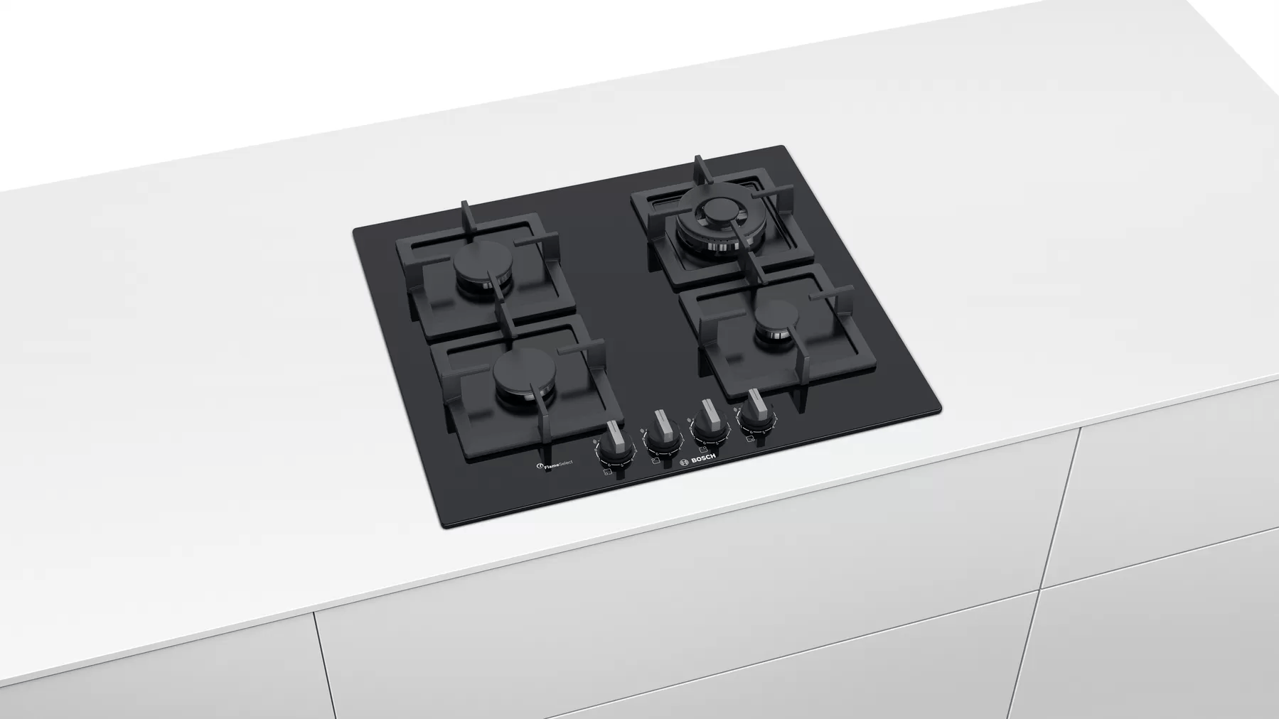 BOSCH PPH6A6B20 Serie | 6 Gazlı Ocak60 cm Sert cam, Siyah