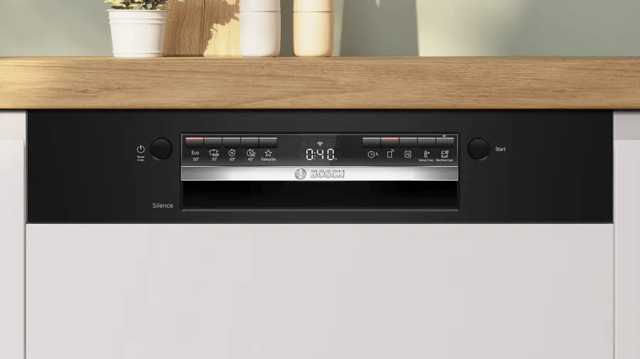 Bosch SMI4IKB50T Serie 4 Yarı Ankastre Bulaşık Makinesi 60 cm Siyah