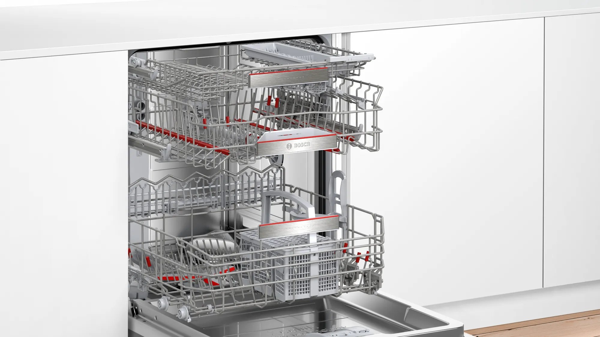 Bosch SMI8ZDS81T Serie 8 Yarı Ankastre Bulaşık Makinesi 60 cm Paslanmaz çelik