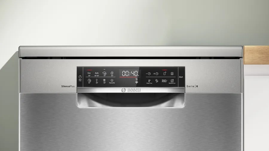 Bosch SMS6EAI81T Serie 6 Solo Bulaşık Makinesi 60 cm Fırçalanmış çelik parmak izi tutmaz