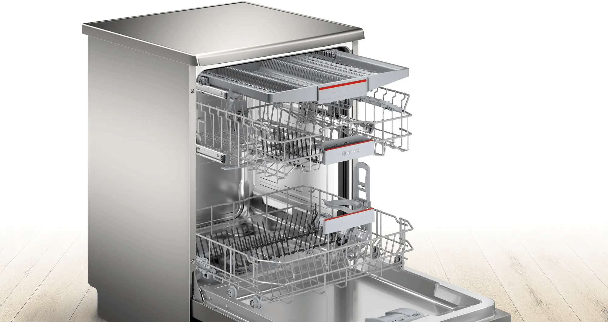 Bosch SMS6EMI70T Serie 6 Solo Bulaşık Makinesi 60 cm Fırçalanmış çelik parmak izi tutmaz