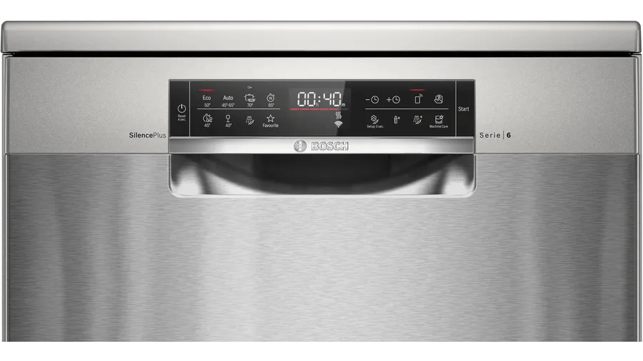 Bosch SMS6EMI70T Serie 6 Solo Bulaşık Makinesi 60 cm Fırçalanmış çelik parmak izi tutmaz