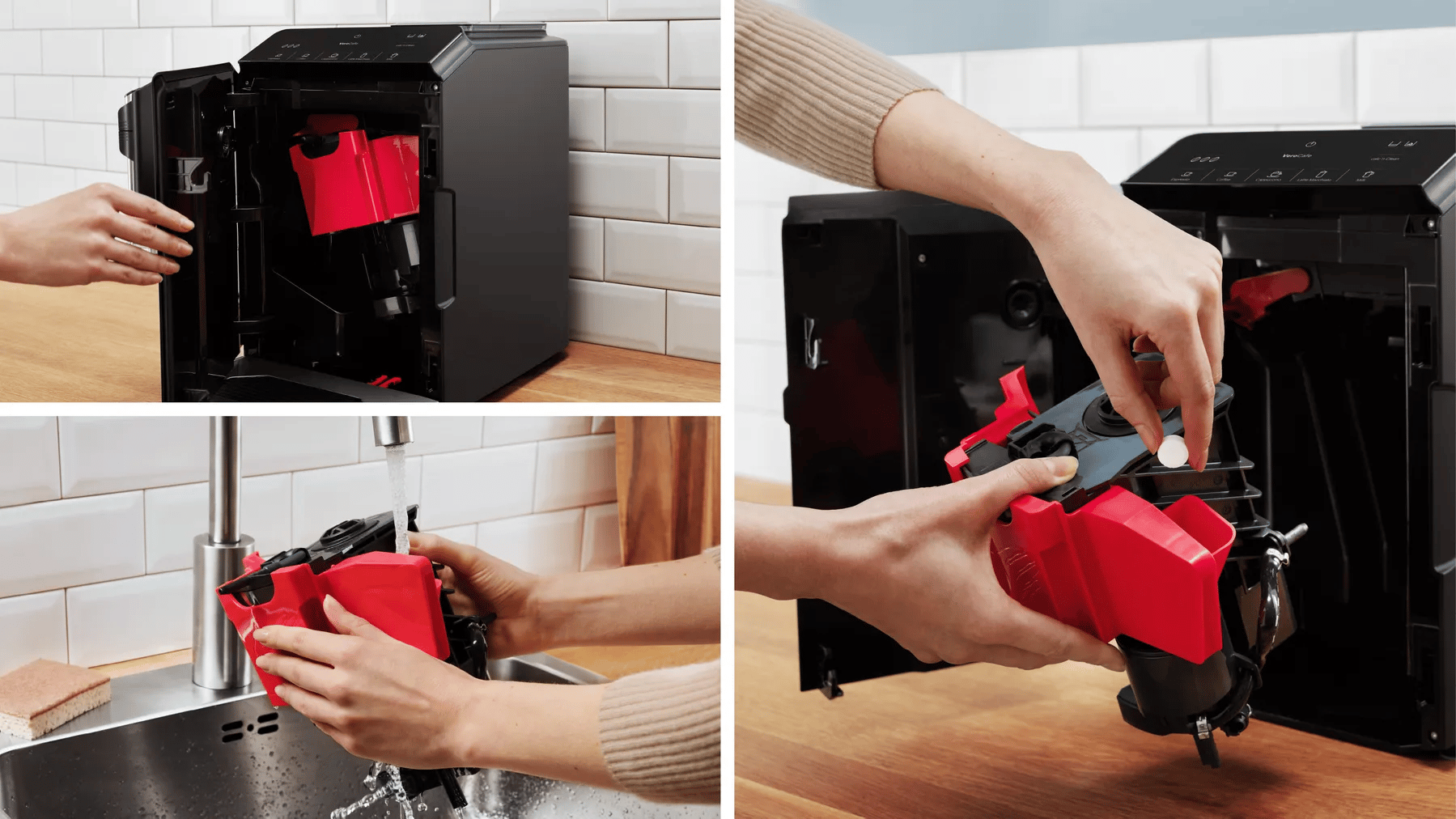 Bosch TIE20119 Serie 2 Tam Otomatik Kahve Makinesi VeroCafe Piyano siyah, Çıkarılabilir su tankıv