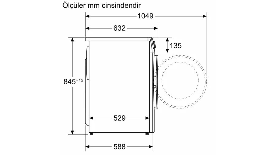 Bosch WGA142ZXTR Serie 4 Çamaşır Makinesi 9 kg 1200 dev./dak., Gümüş
