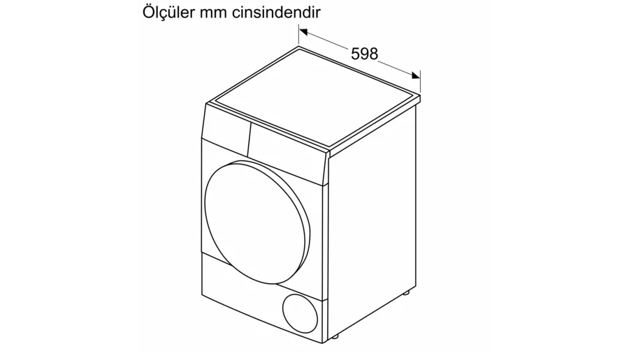 Bosch WQB245A0TR Serie 8 Isı Pompalı Kurutma Makinesi 9 kg