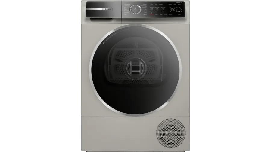 Bosch WQB245AXTR Serie 8 Isı Pompalı Kurutma Makinesi 9 kg Gümüş
