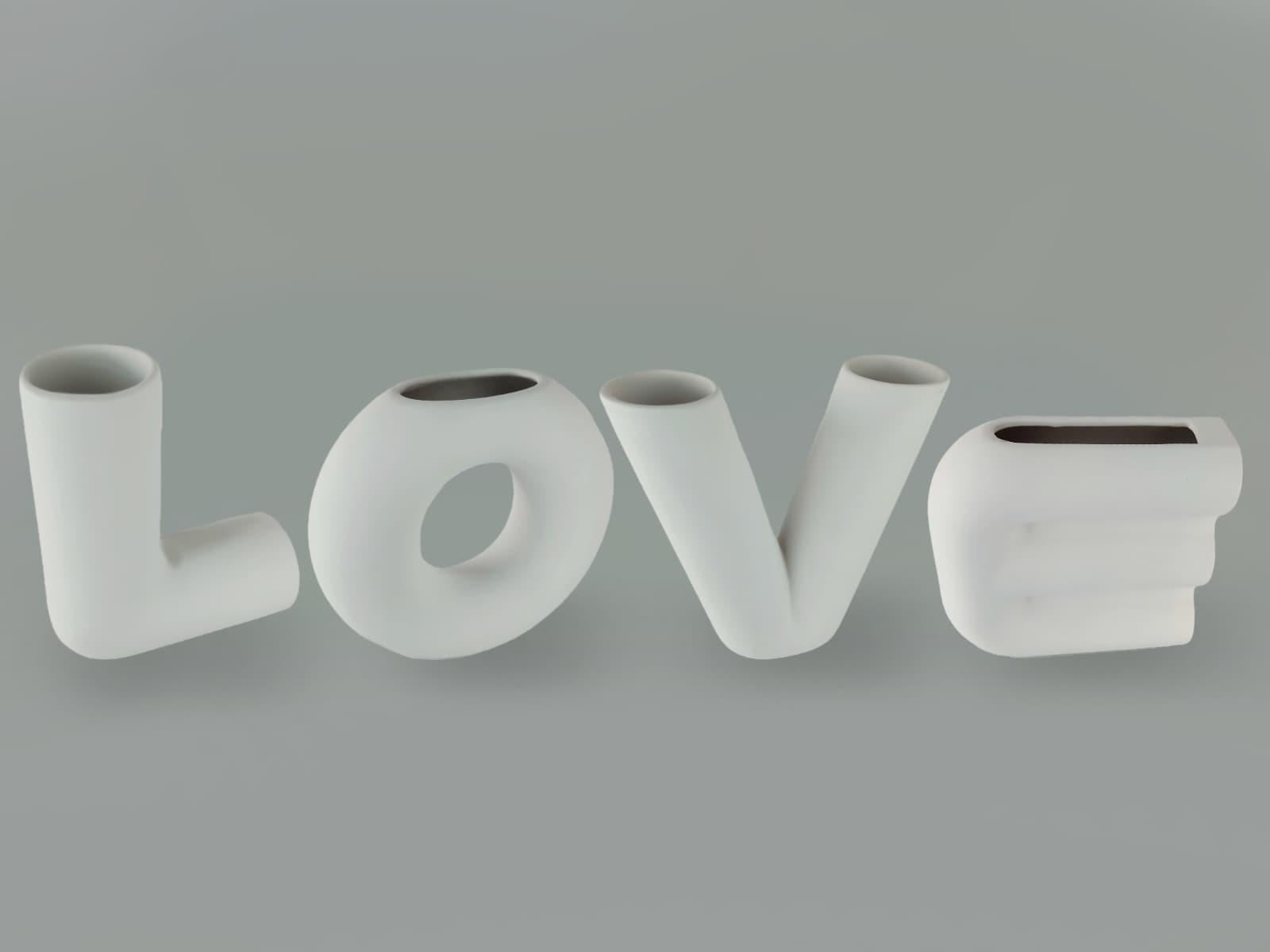 Love Vazo Takım | Seramik Bisküvi