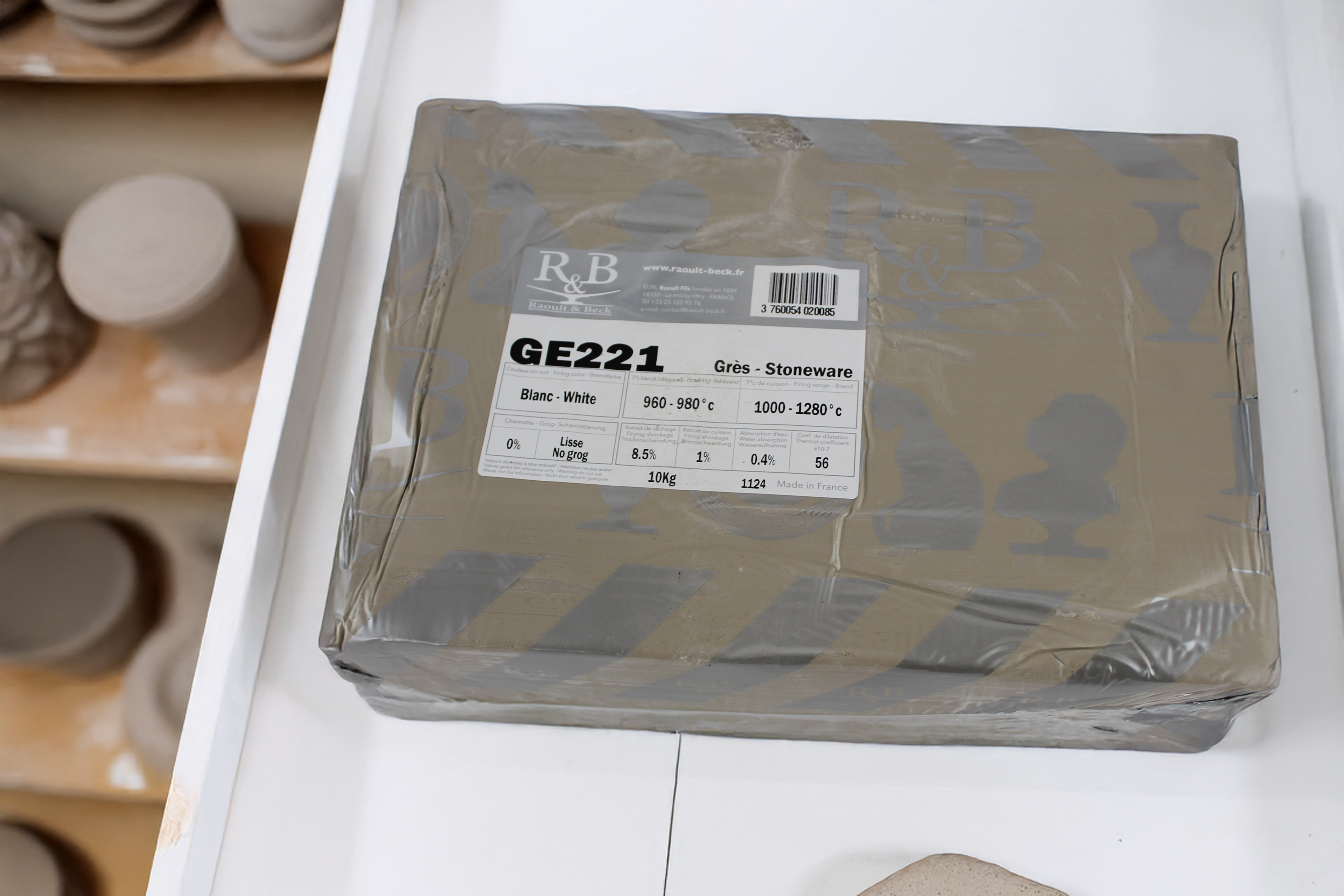 Raoult & Beck GE221 Beyaz Kumtaşı Stoneware Çamur