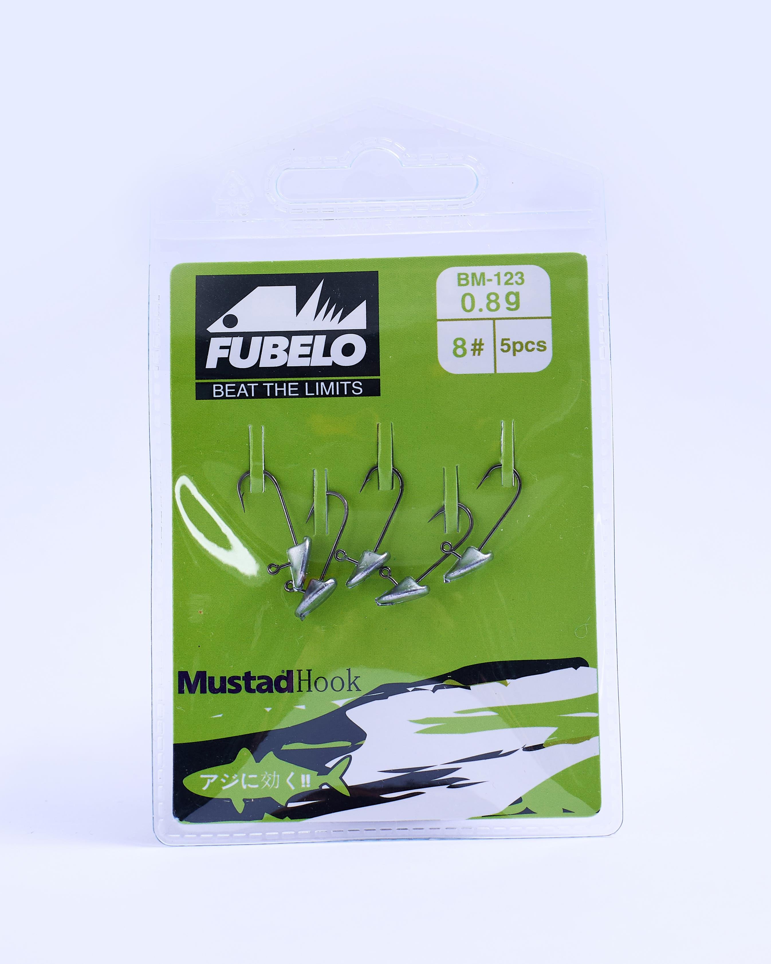 Fubelo Flat Head 5'Li Jig Head (8 No İğne) | KEFO