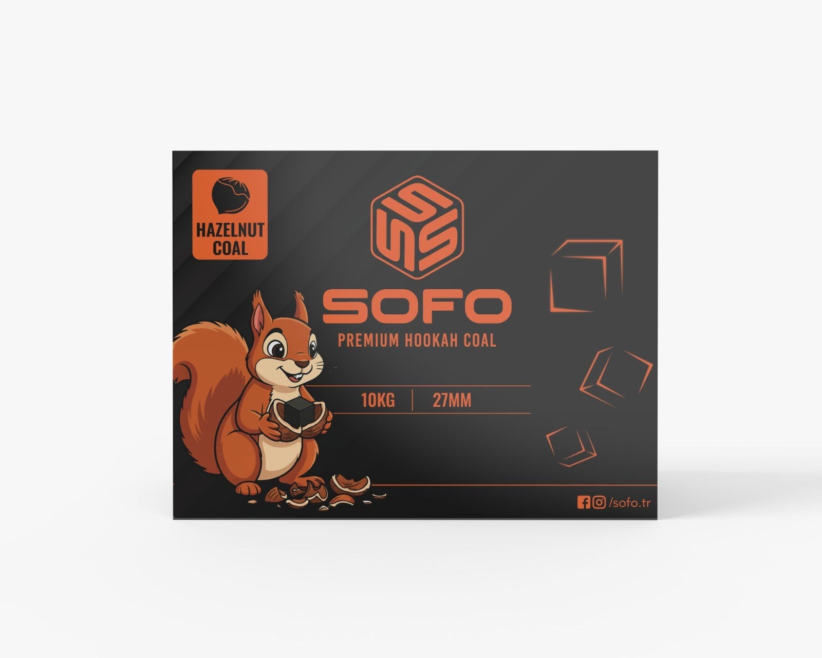 Sofo Fındık Kabuğu Kömürü 27 mm 10 Kg | KEFO