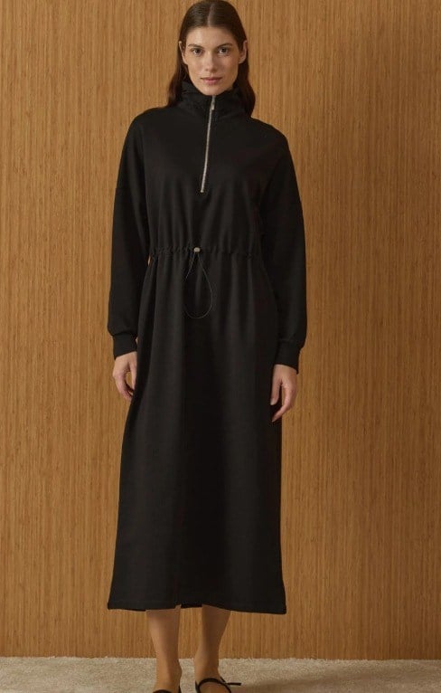 Basic Premium  Elbise Siyah