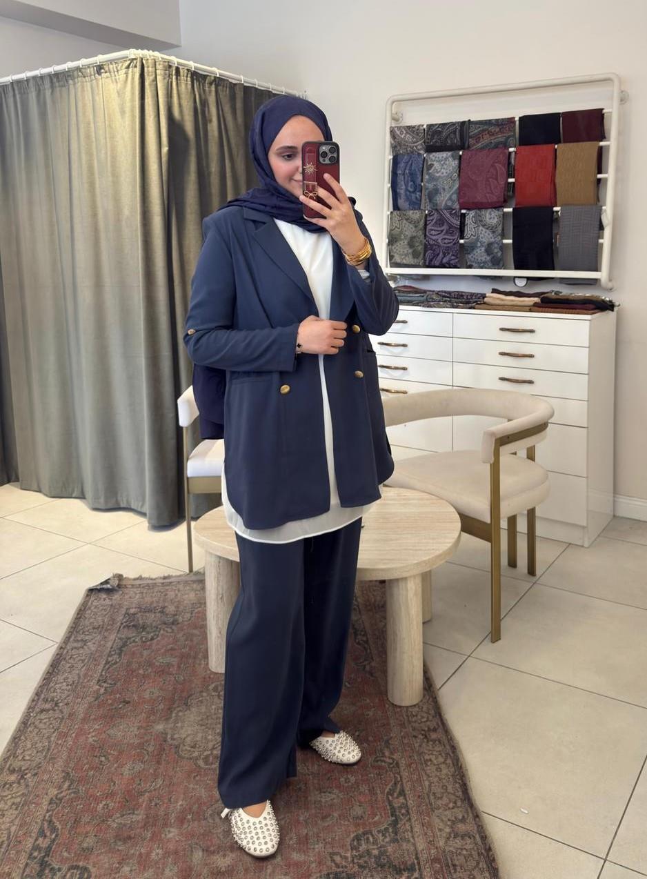Blazer Takım Lacivert