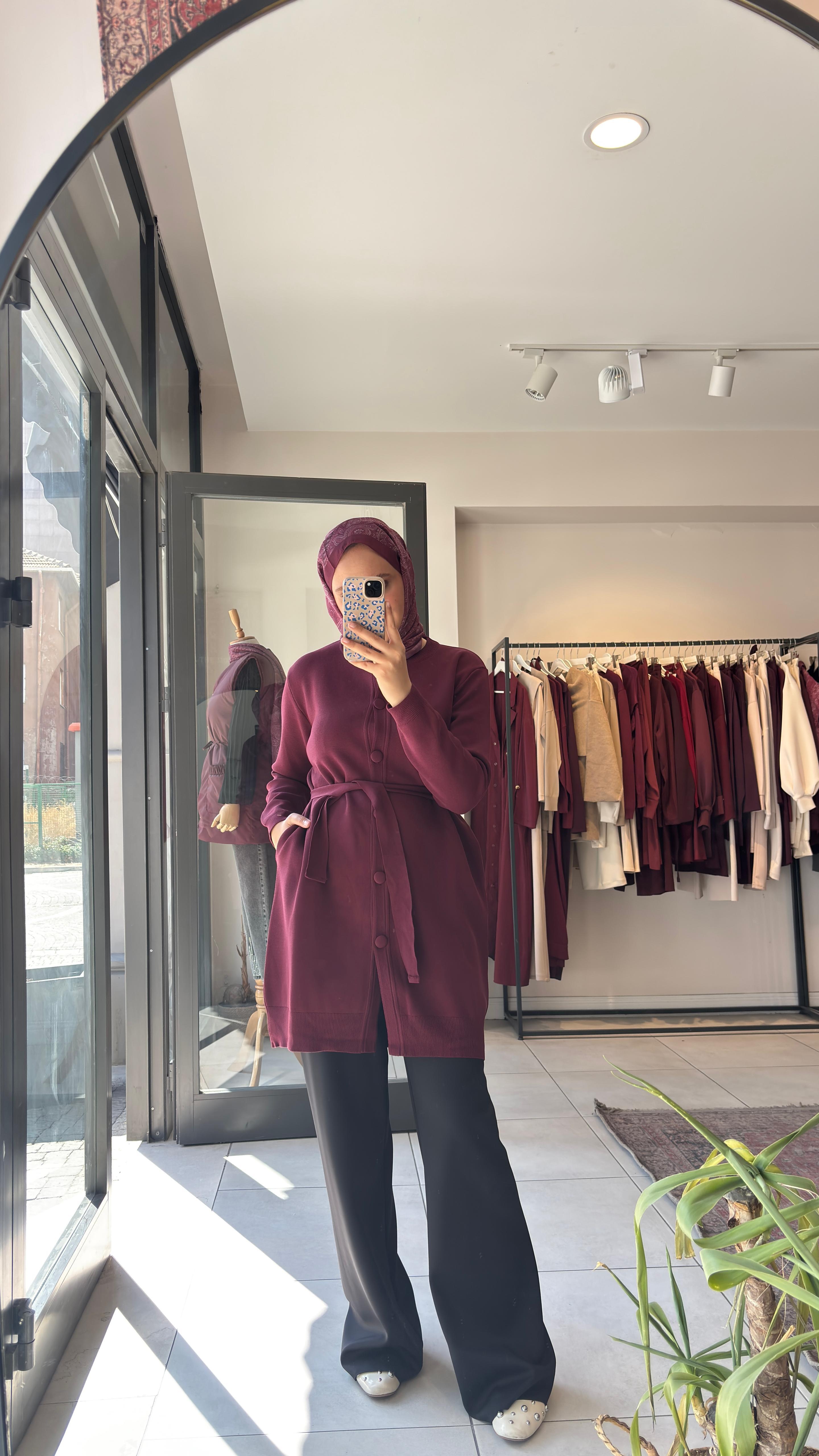 Bomber Hırka Bordo
