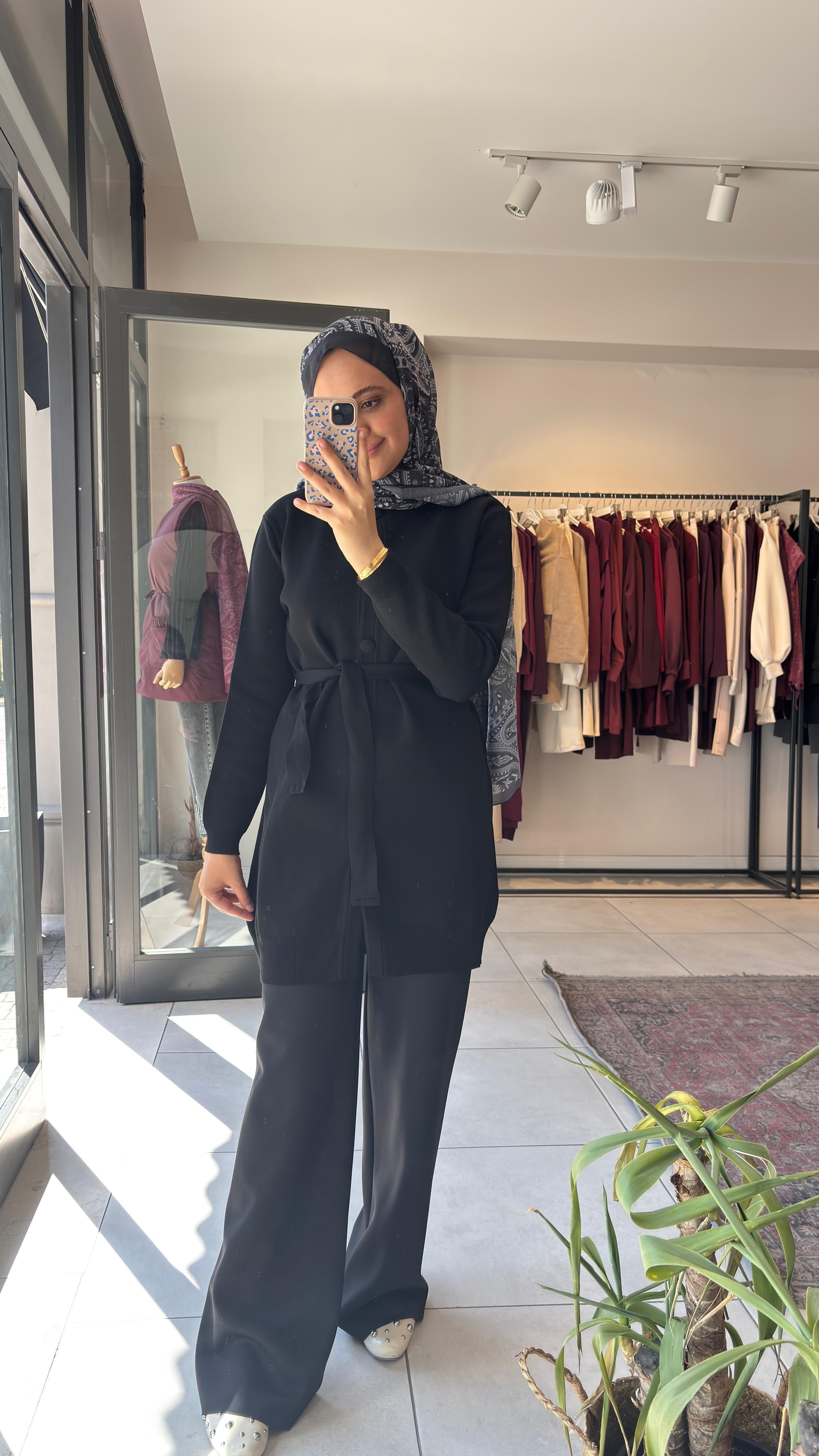 Bomber Hırka Siyah