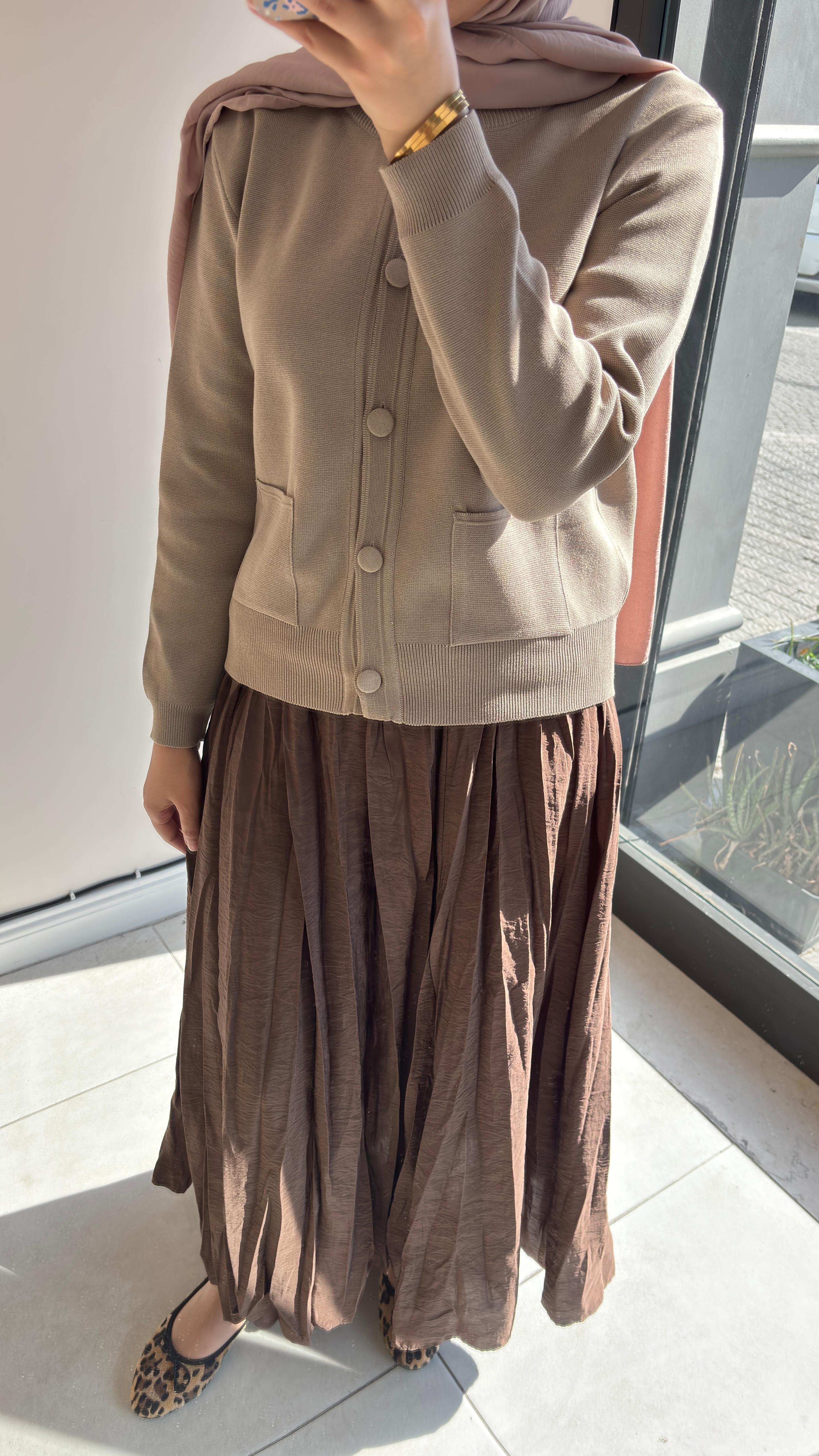 Bomber Mini Hırka Vizon