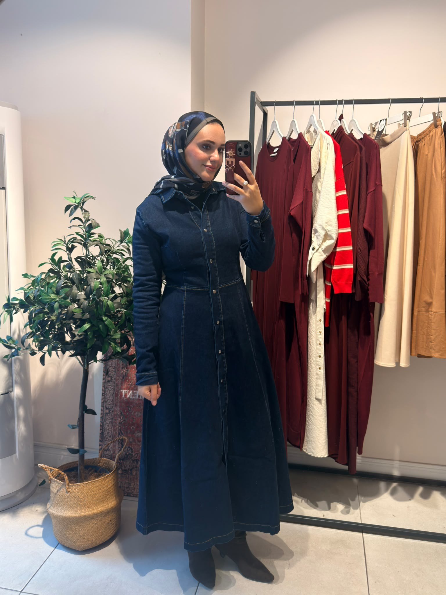 Felix Denim Elbise Lacivert