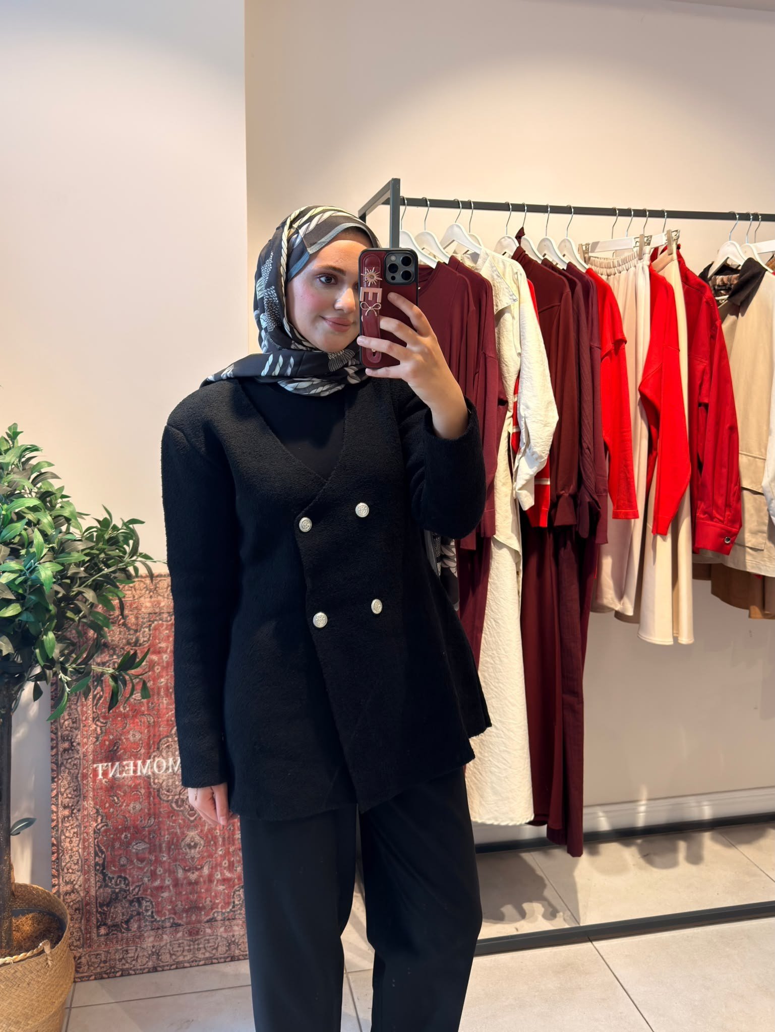 Lady Triko Ceket Siyah