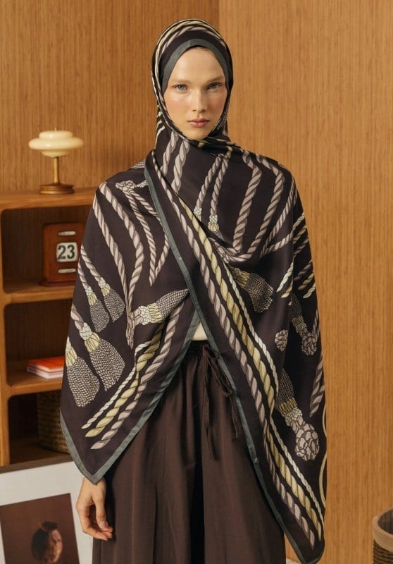 Lamour Şal Kahverengi
