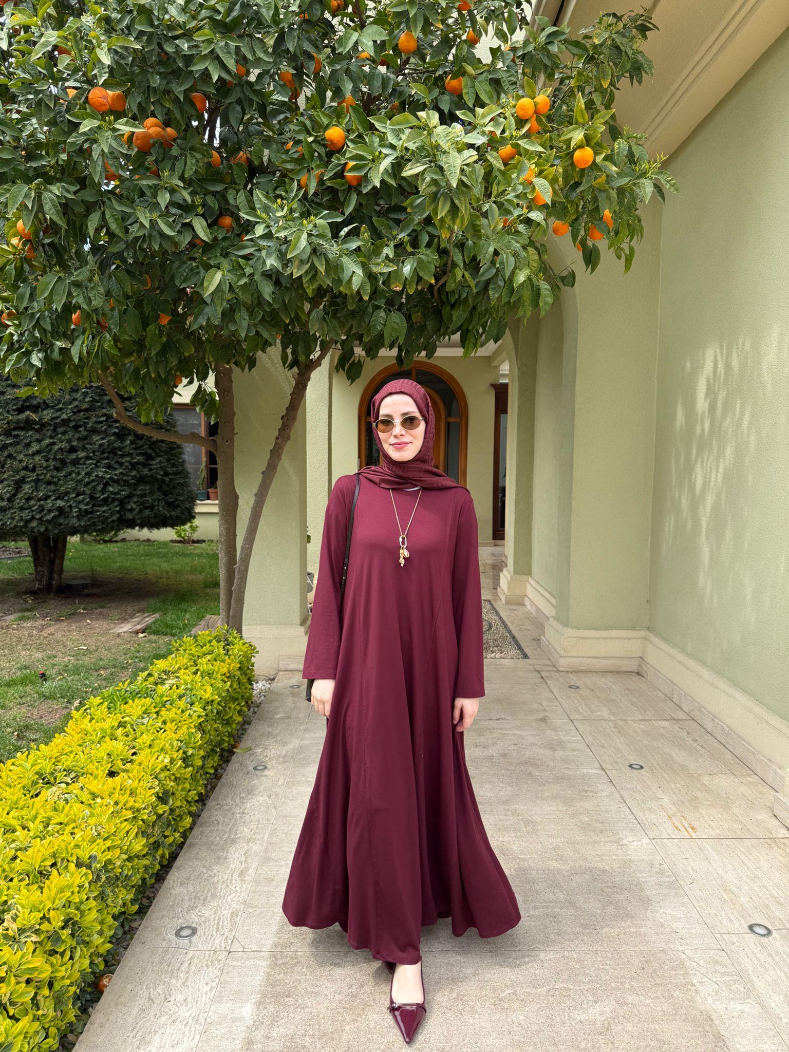 Liva Concept Modal Elbise Bordo