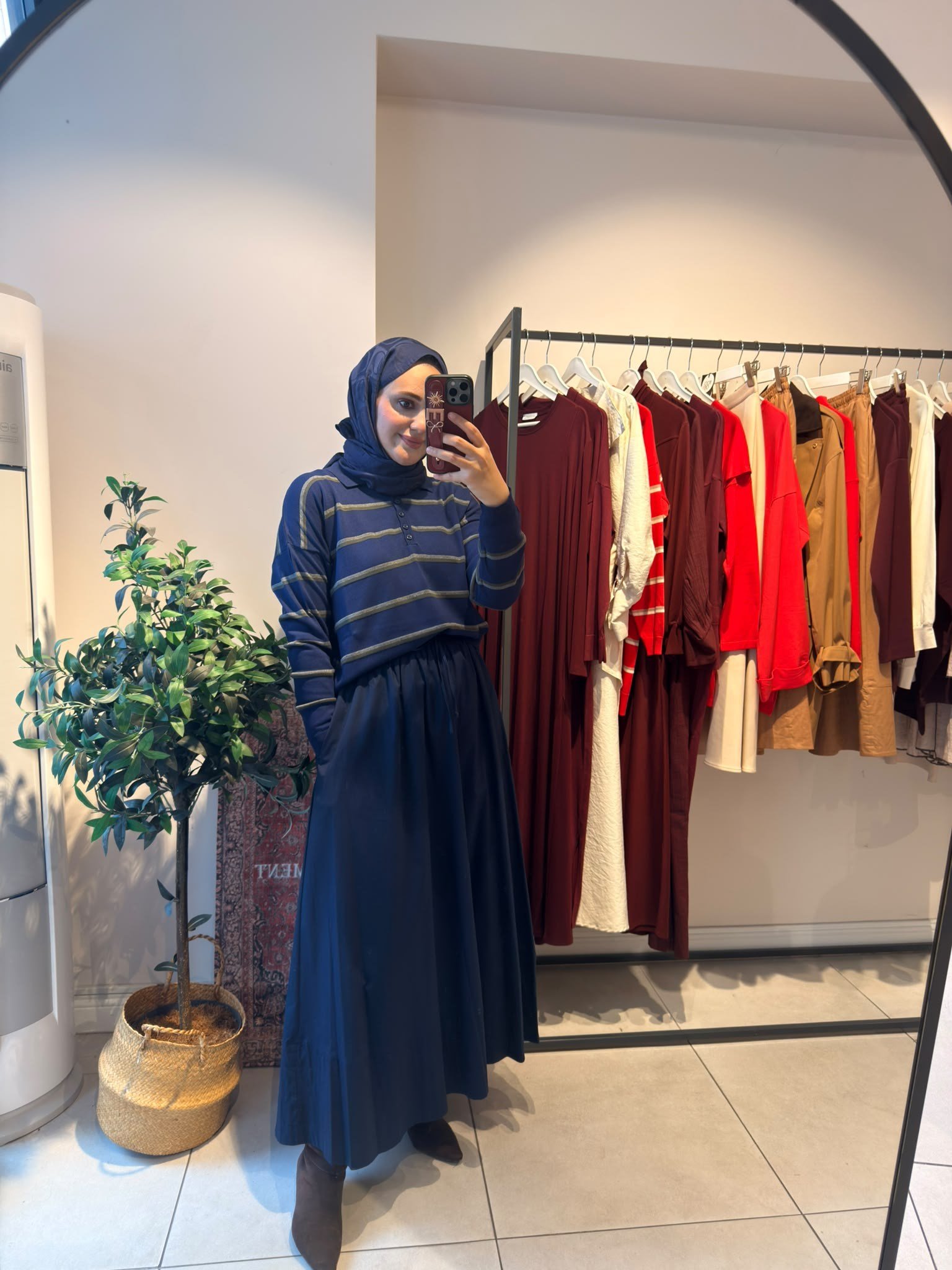 Miranda Kısa Çizgili Triko Lacivert