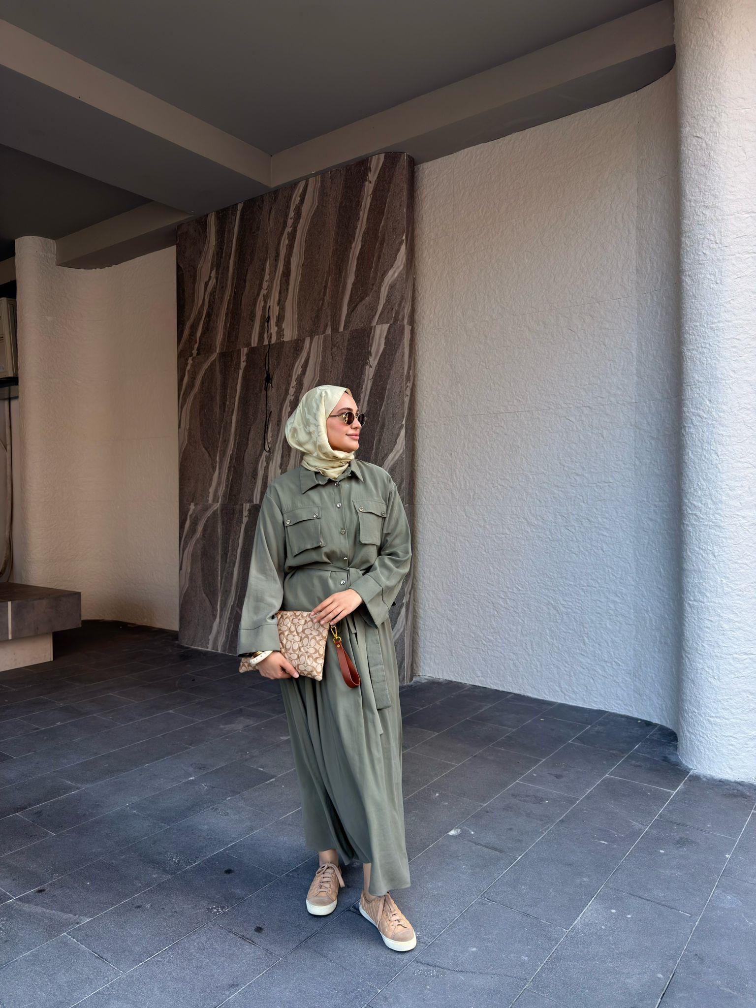 Noya Tensel Etekli Takım Yeşil