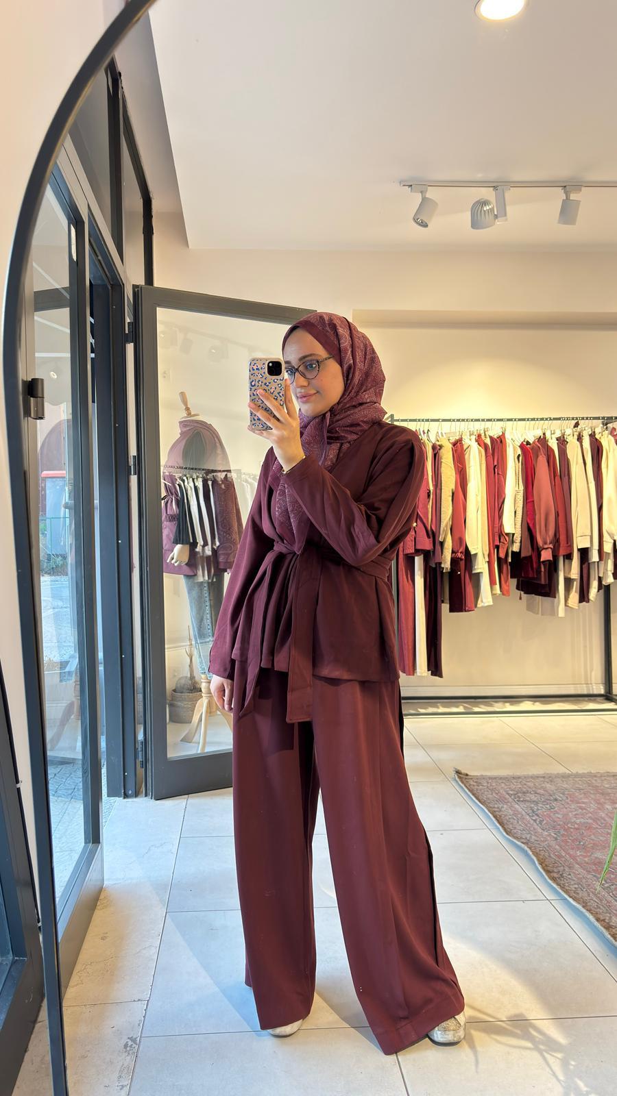 Oysho Duo Takım Bordo