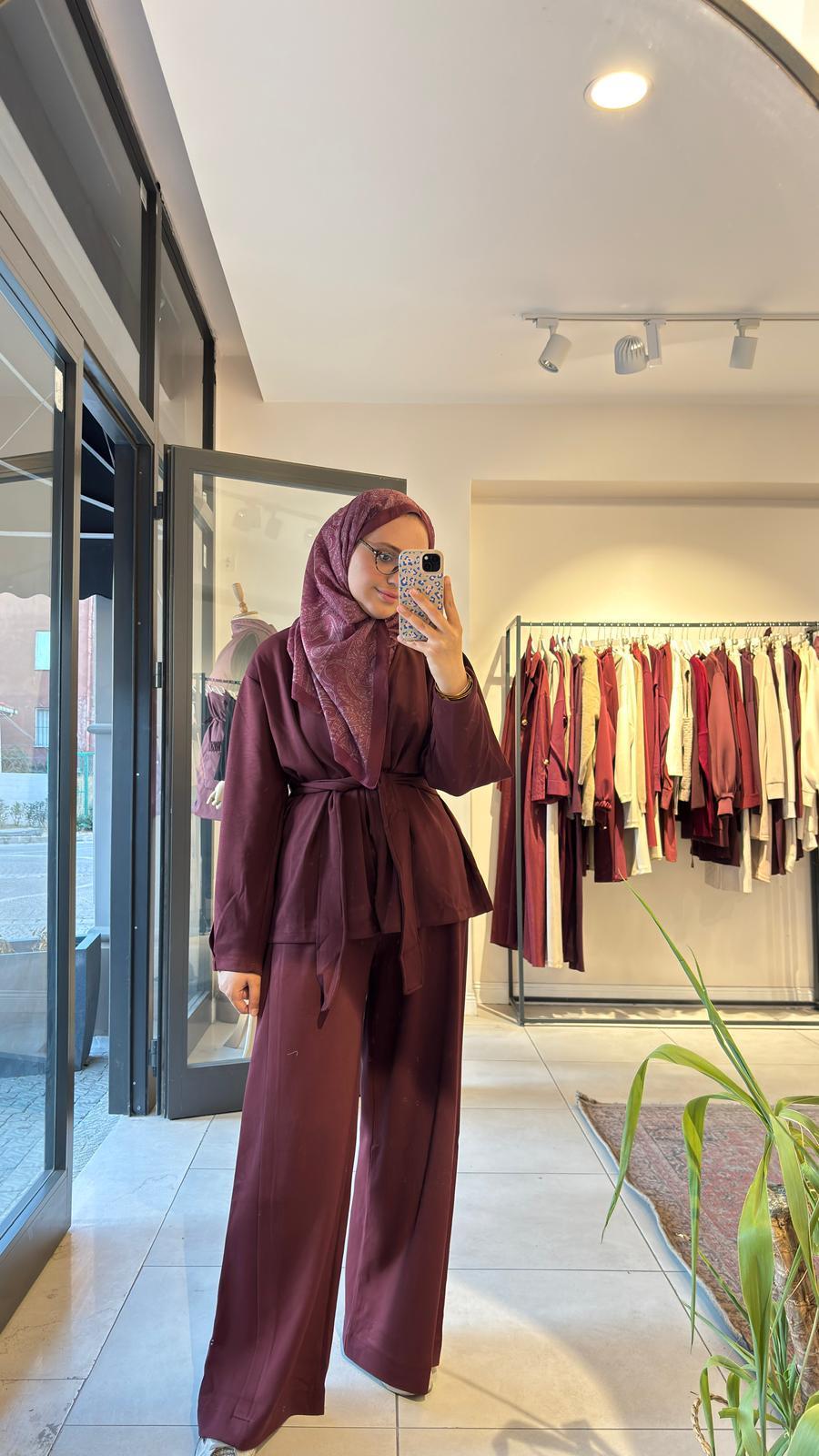 Oysho Duo Takım Bordo