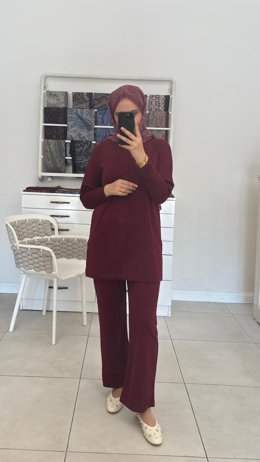 Oysho Takım Bordo