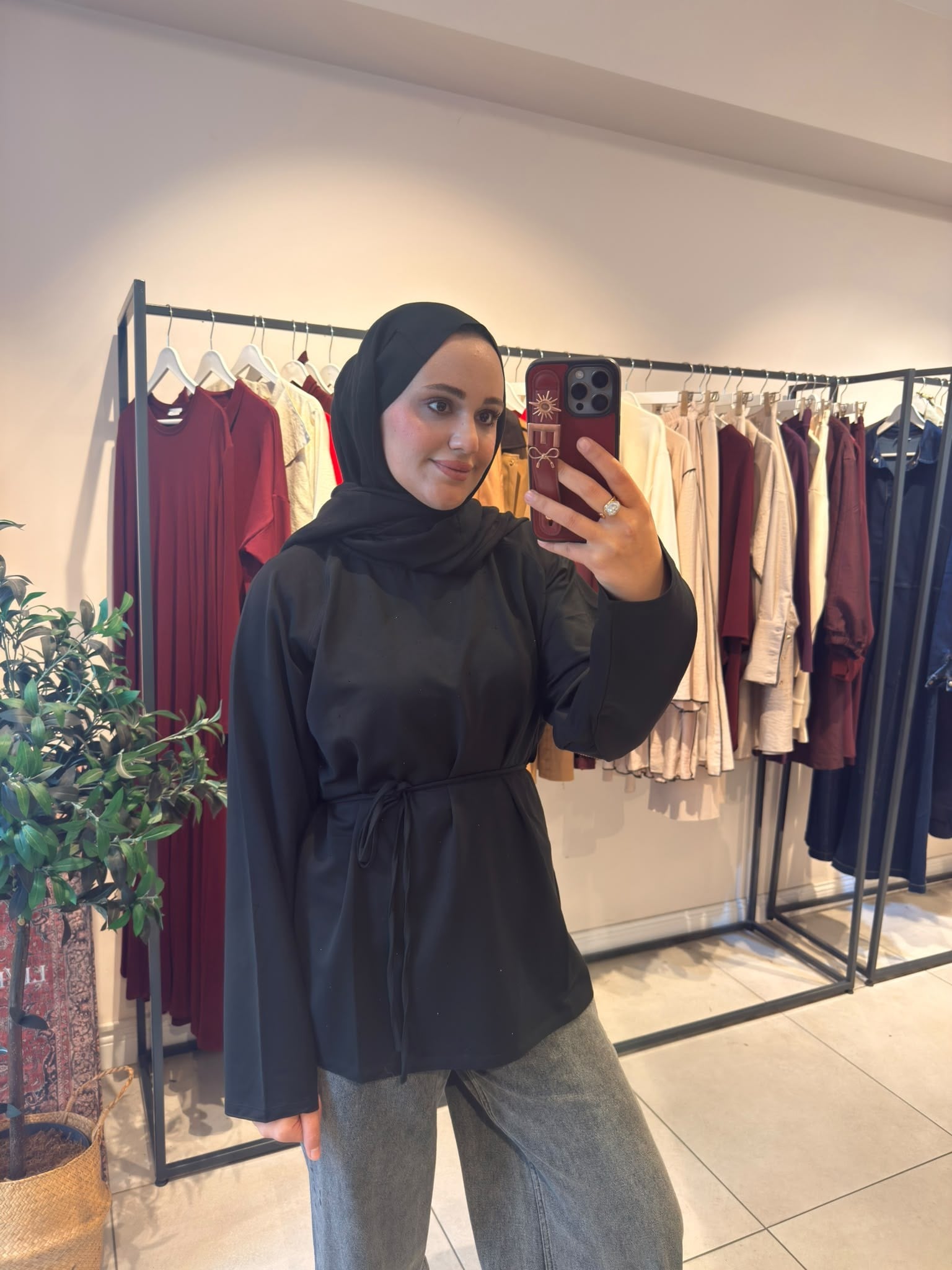 Taş Detay Sweat Siyah