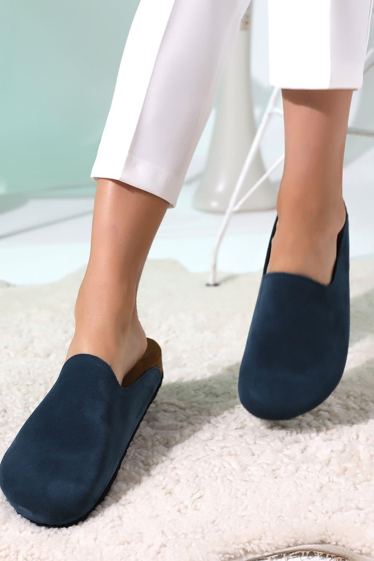 ROMA HAKİKİ DERİ ORTOPEDİK MANTAR TABAN UNISEX TERLİK