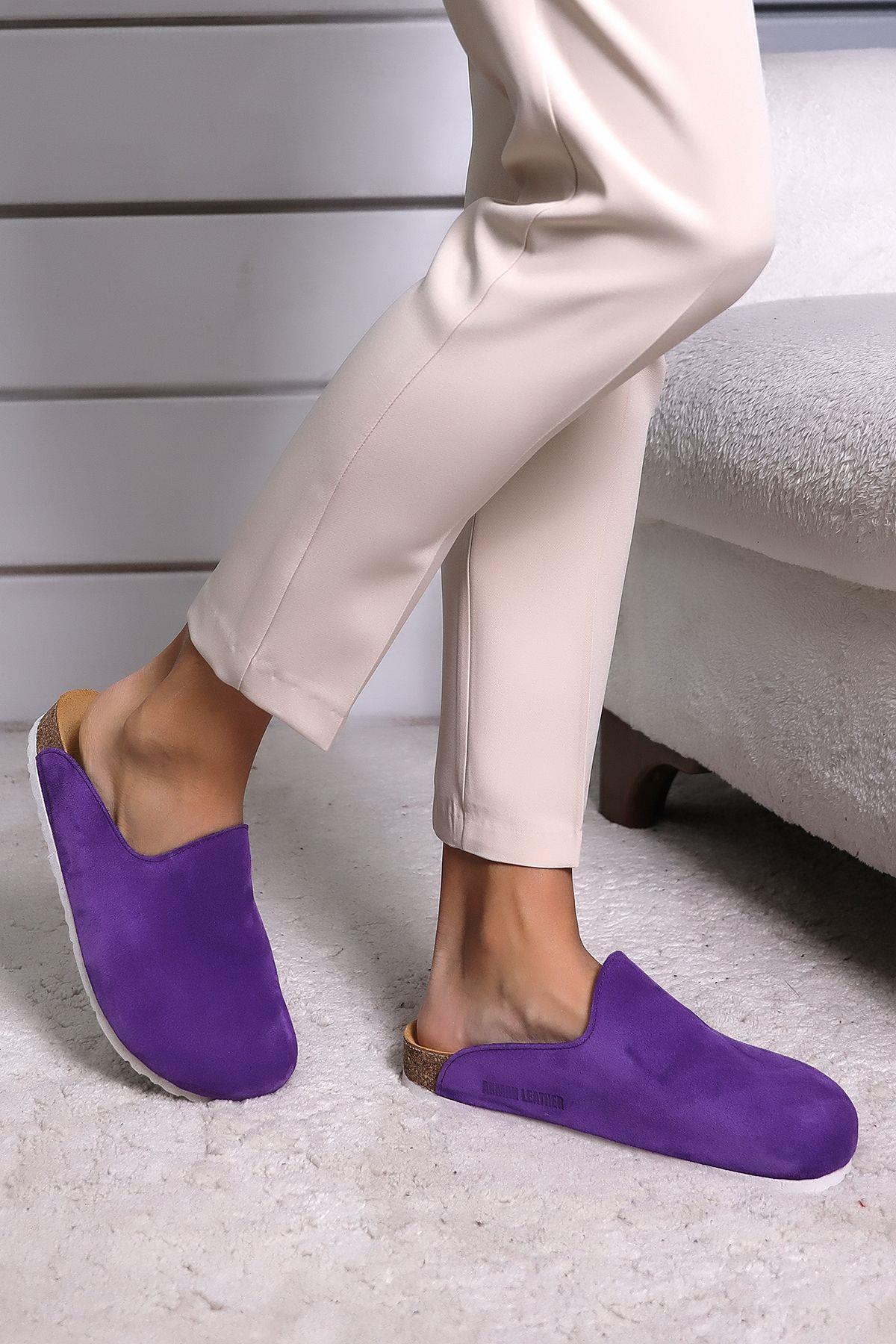 ROMA HAKİKİ DERİ ORTOPEDİK MANTAR TABAN UNISEX TERLİK