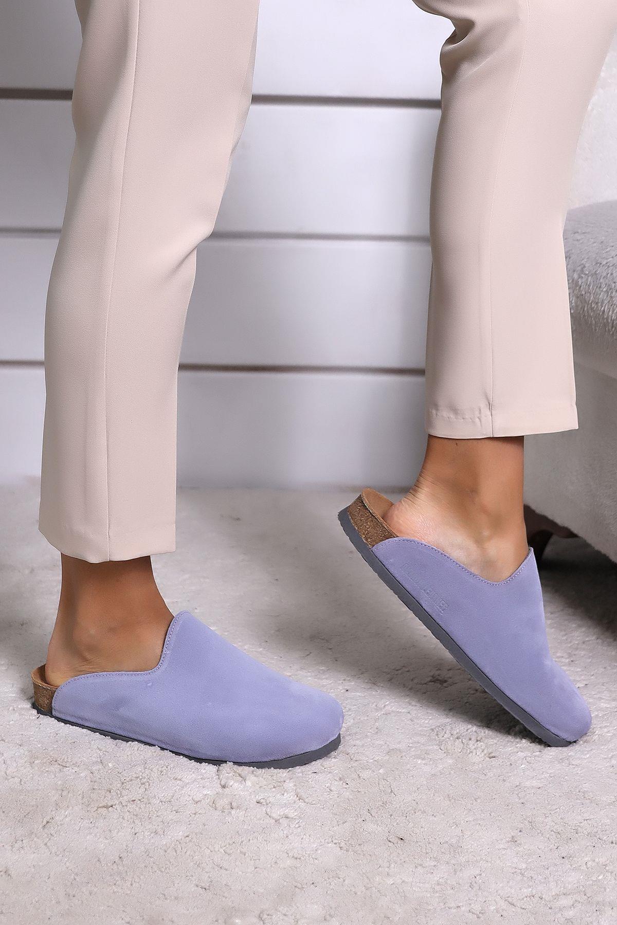 ROMA HAKİKİ DERİ ORTOPEDİK MANTAR TABAN UNISEX TERLİK