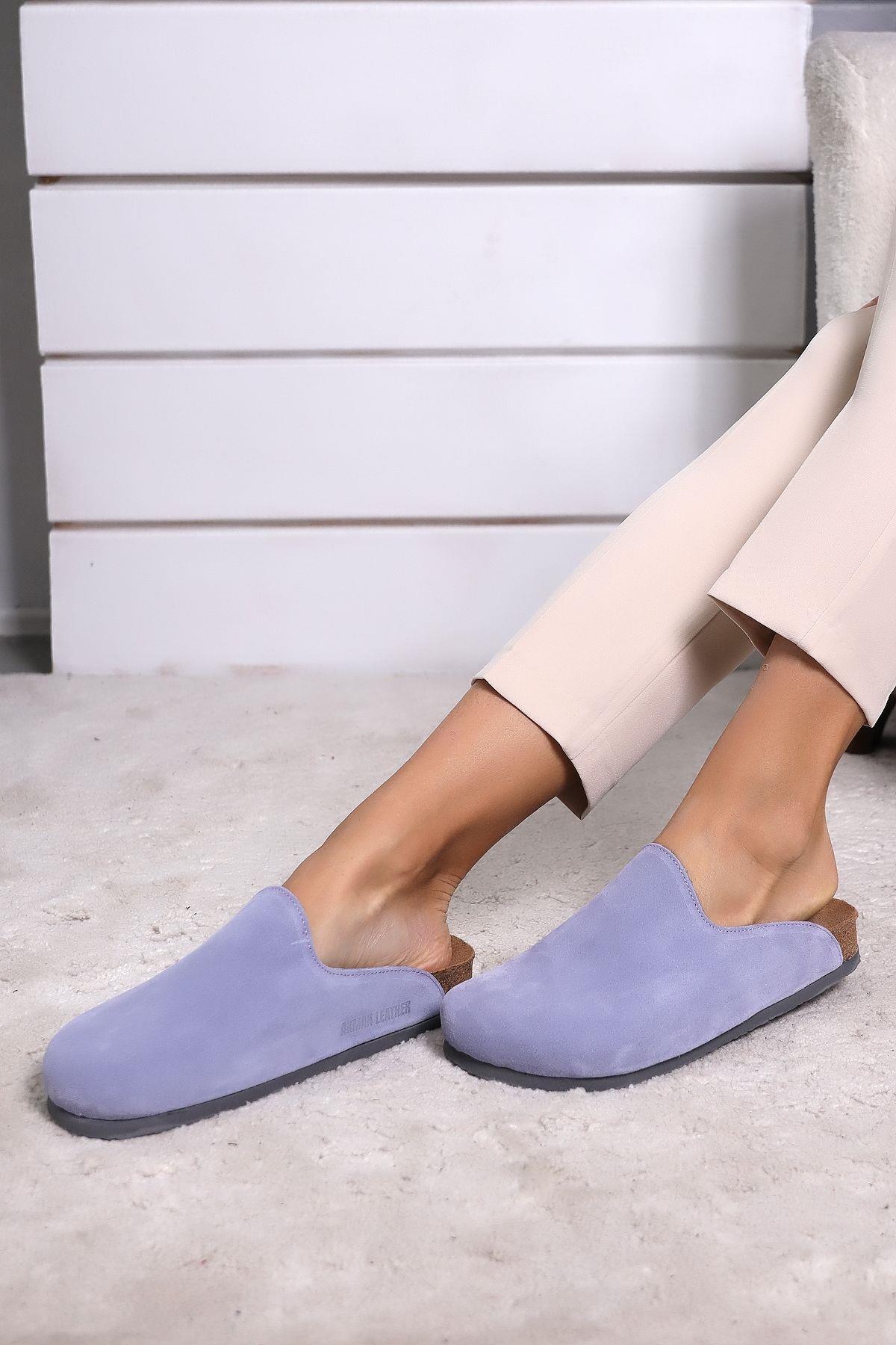 ROMA HAKİKİ DERİ ORTOPEDİK MANTAR TABAN UNISEX TERLİK