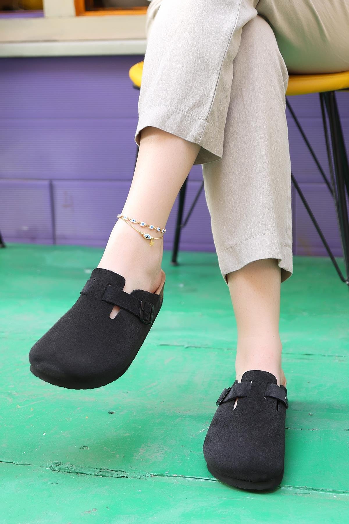 TORİNO HAKİKİ DERİ MANTAR TABAN UNISEX TERLİK