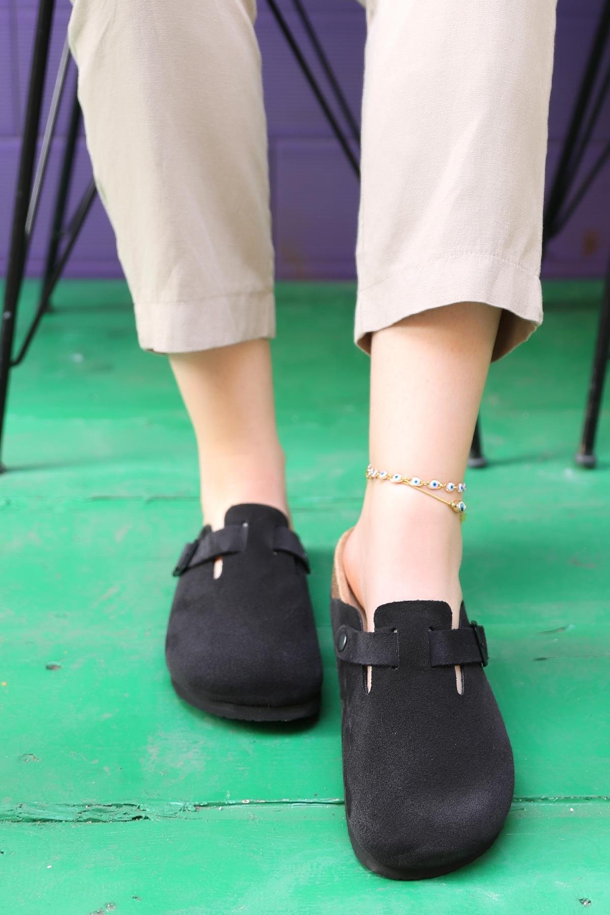 TORİNO HAKİKİ DERİ MANTAR TABAN UNISEX TERLİK