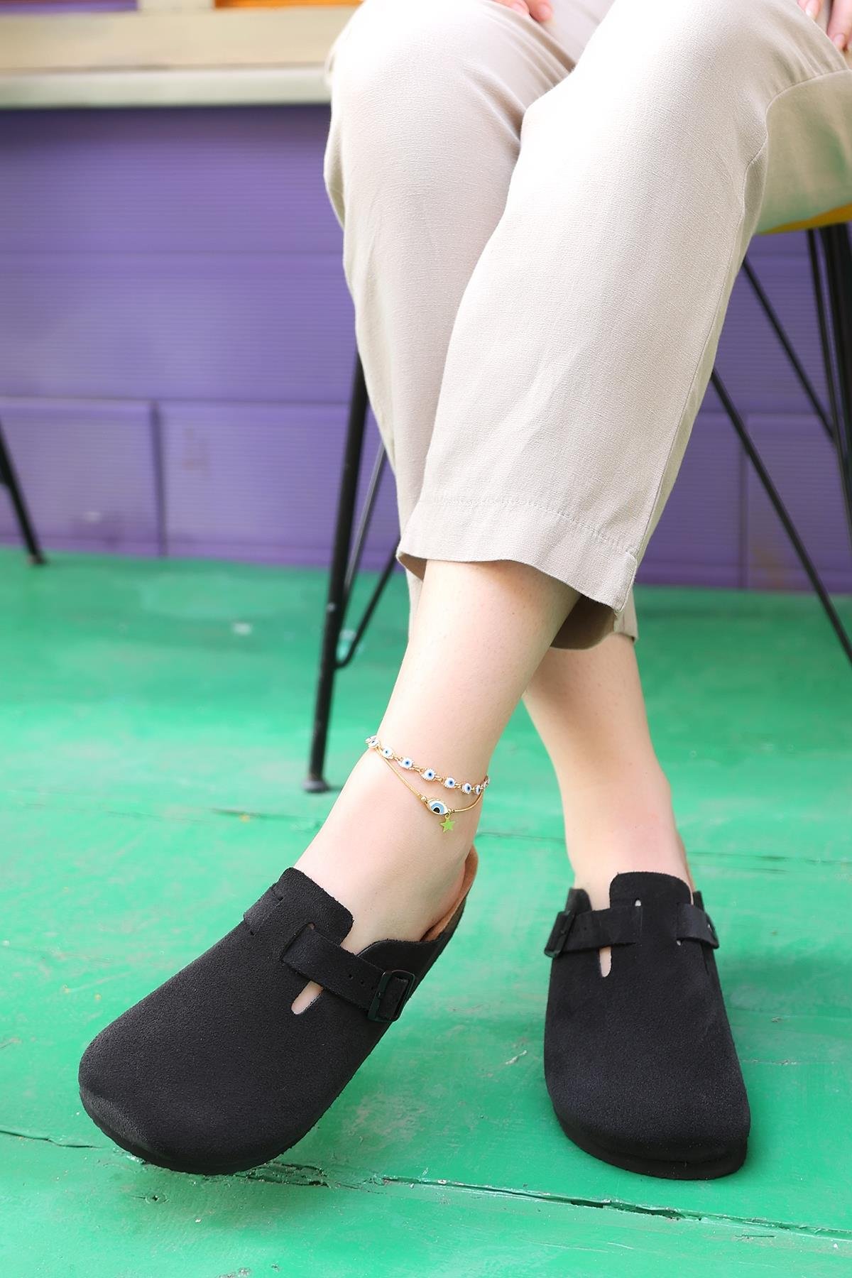TORİNO HAKİKİ DERİ MANTAR TABAN UNISEX TERLİK