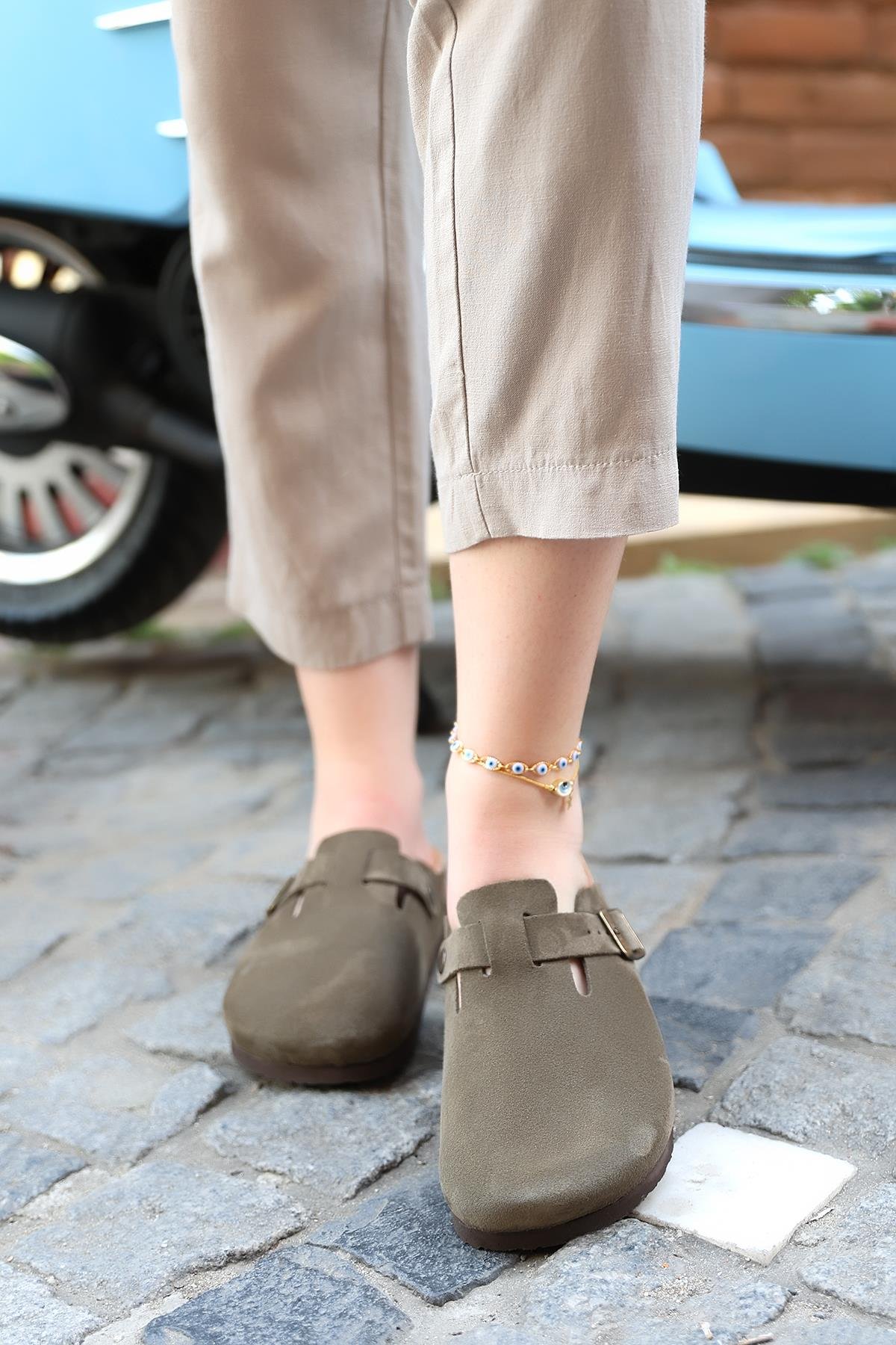 TORİNO HAKİKİ DERİ MANTAR TABAN UNISEX TERLİK