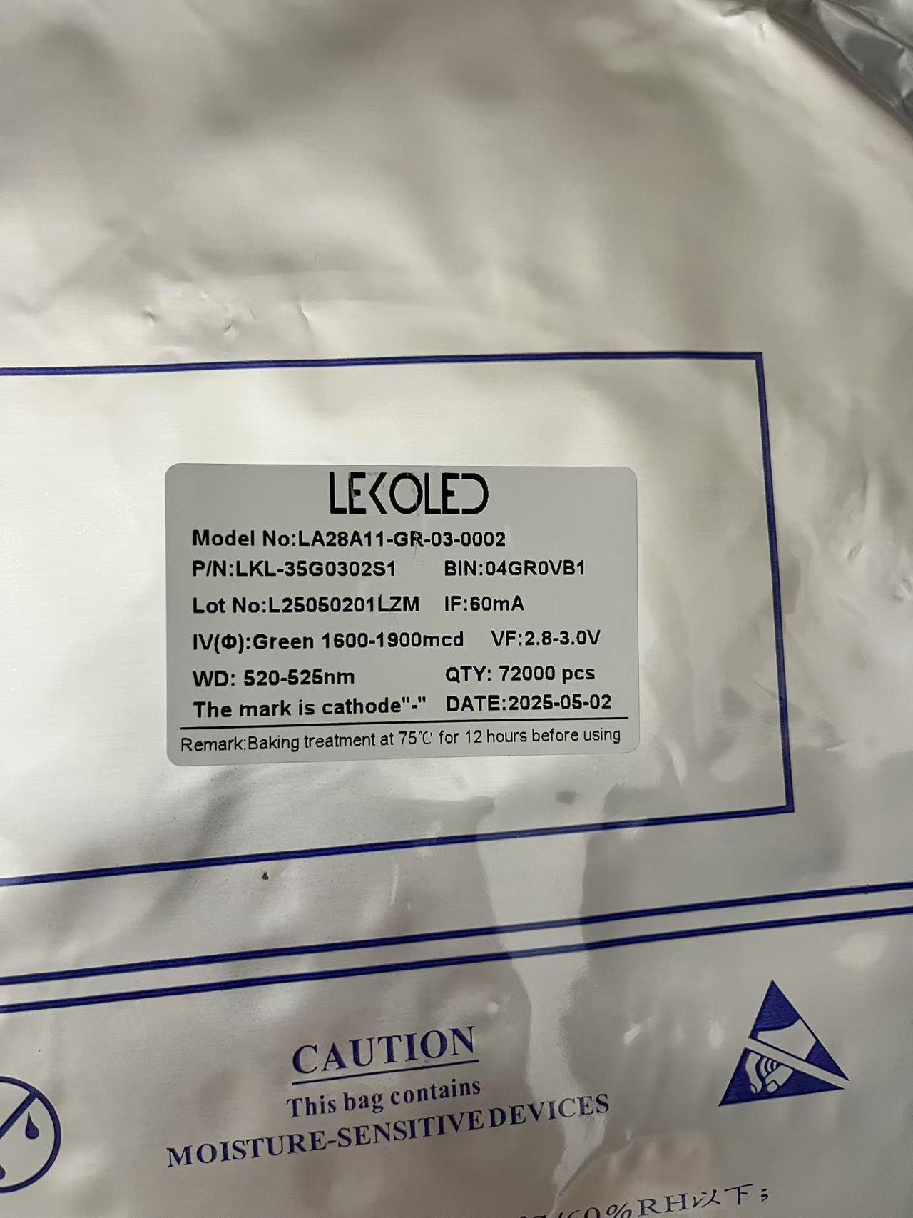 2835 0,2W YEŞİL 60mA 3V SMD LED 