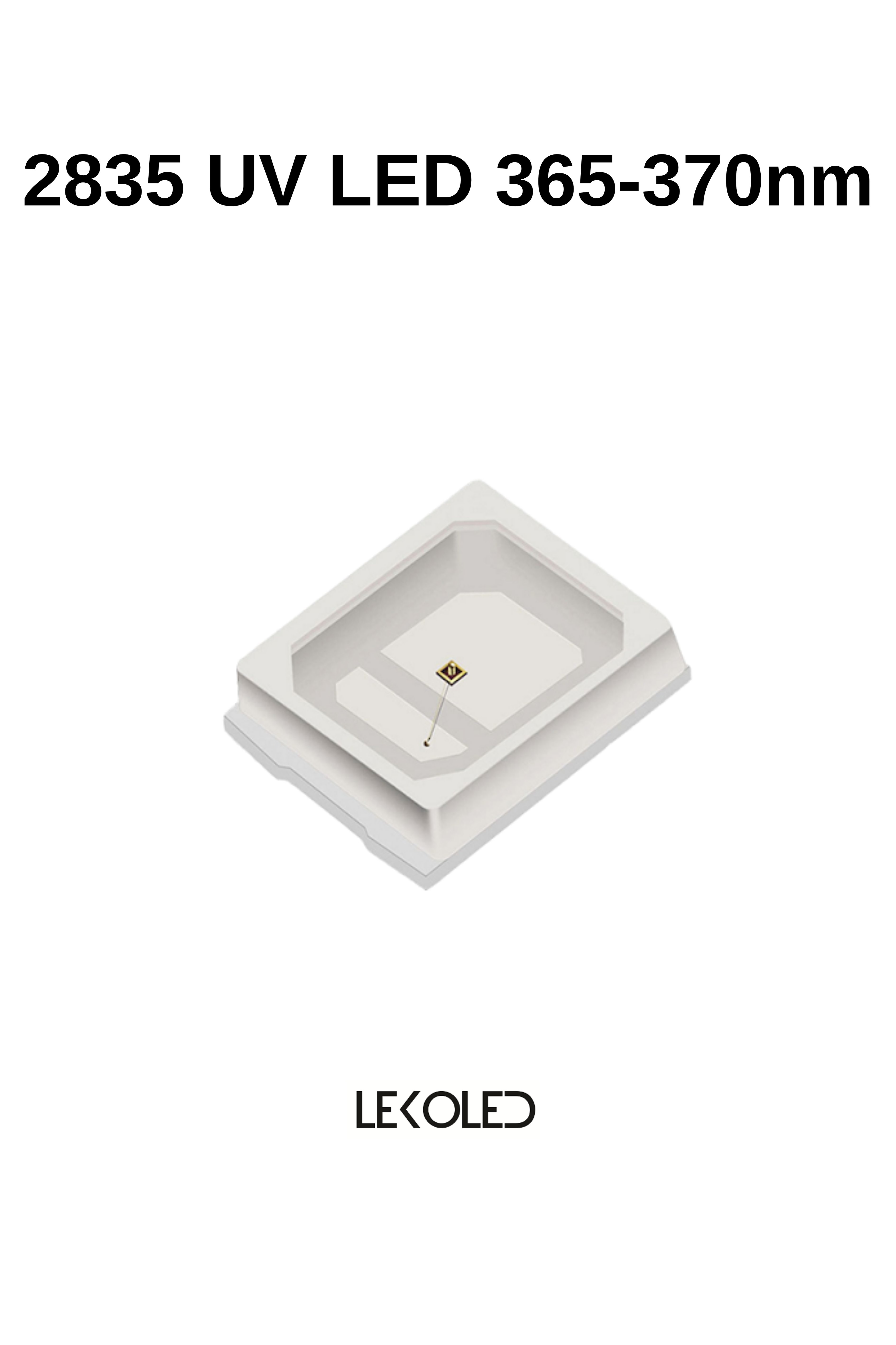 2835 UV LED-365-370nm 3.2-3.4V 60mA 300-500MCD