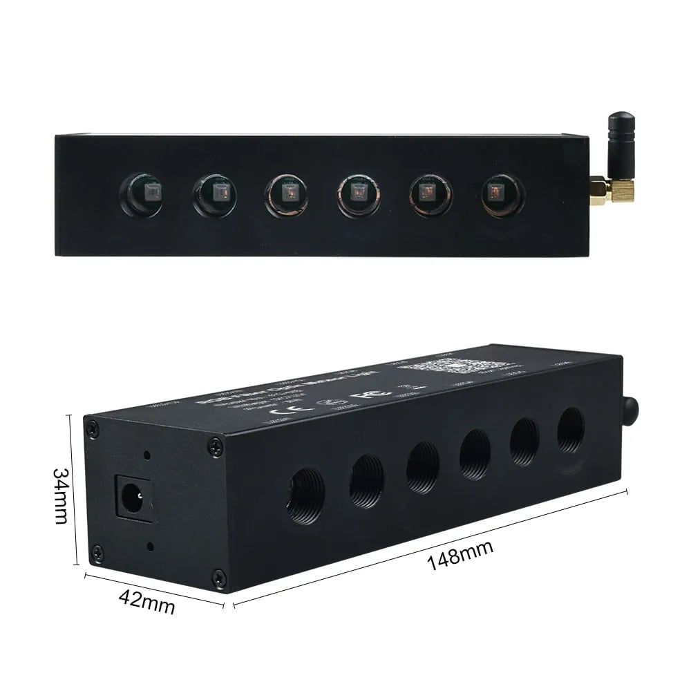 9W 12 LED RGB Işık Fiber Optik Meteor Tavan Yıldız Kayar Modülü / App Kontrollü