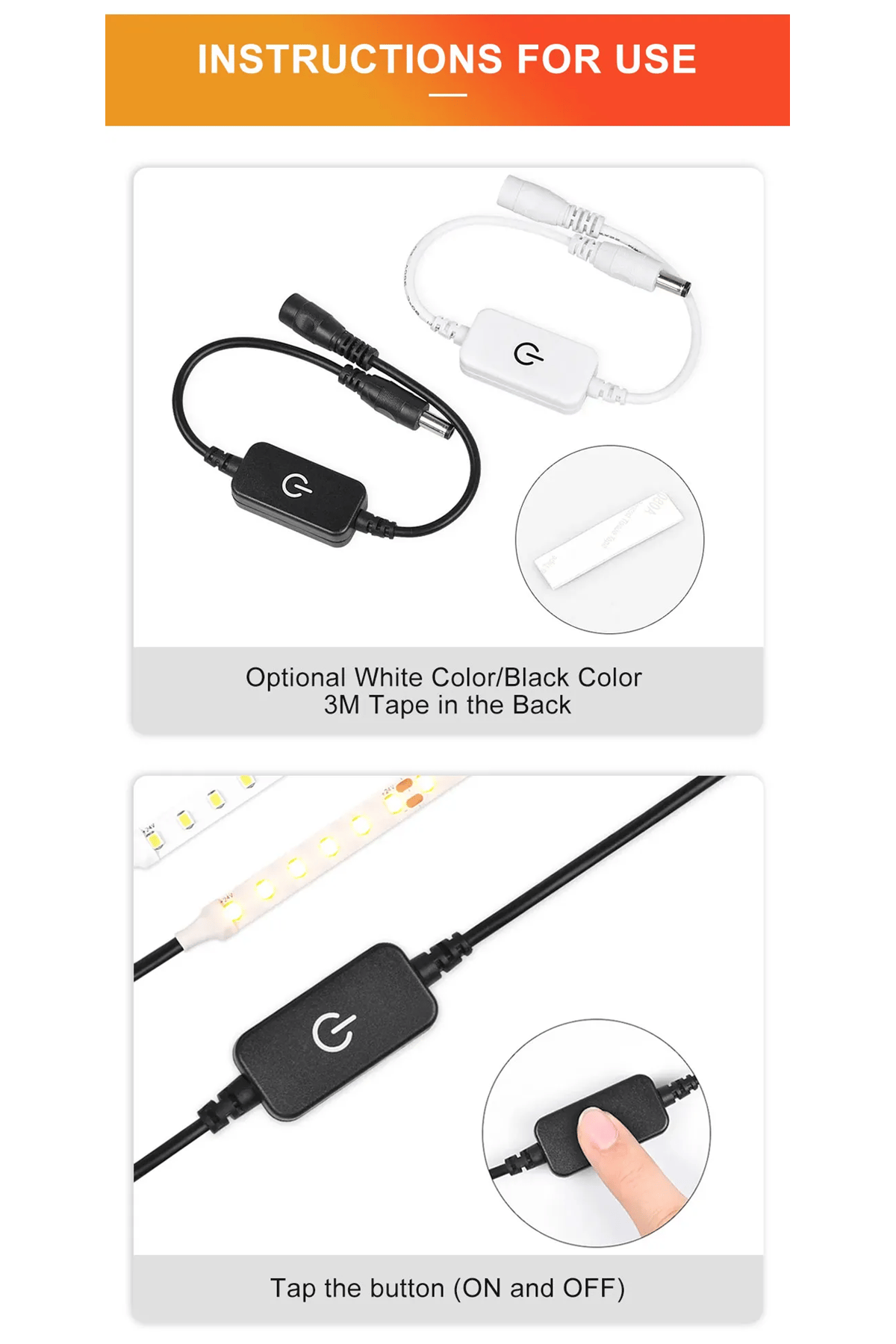 Dokunmatik LED Dimmer 12/24V 6A
