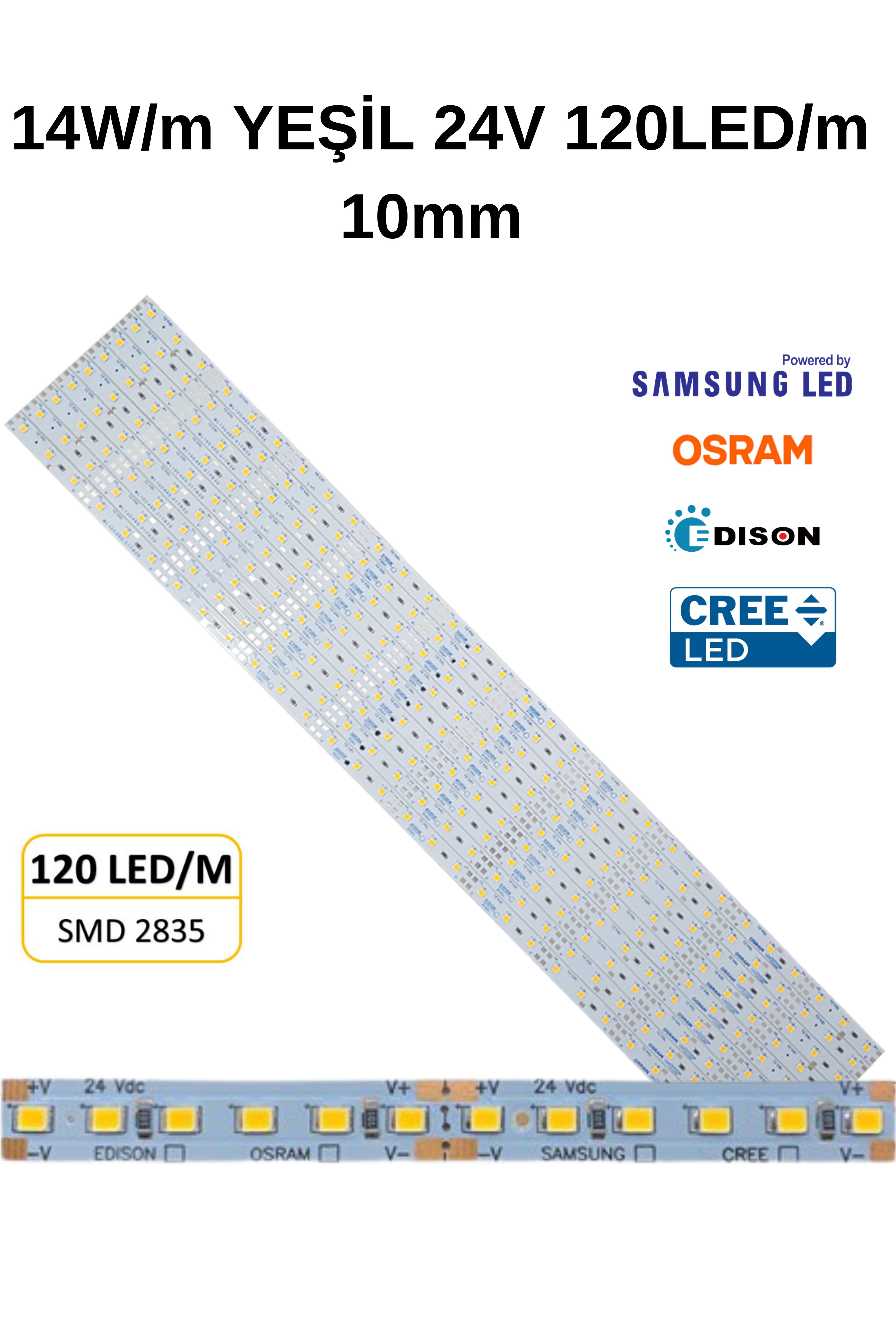 GE5117 20W YEŞİL 24V 120 LED 10MM