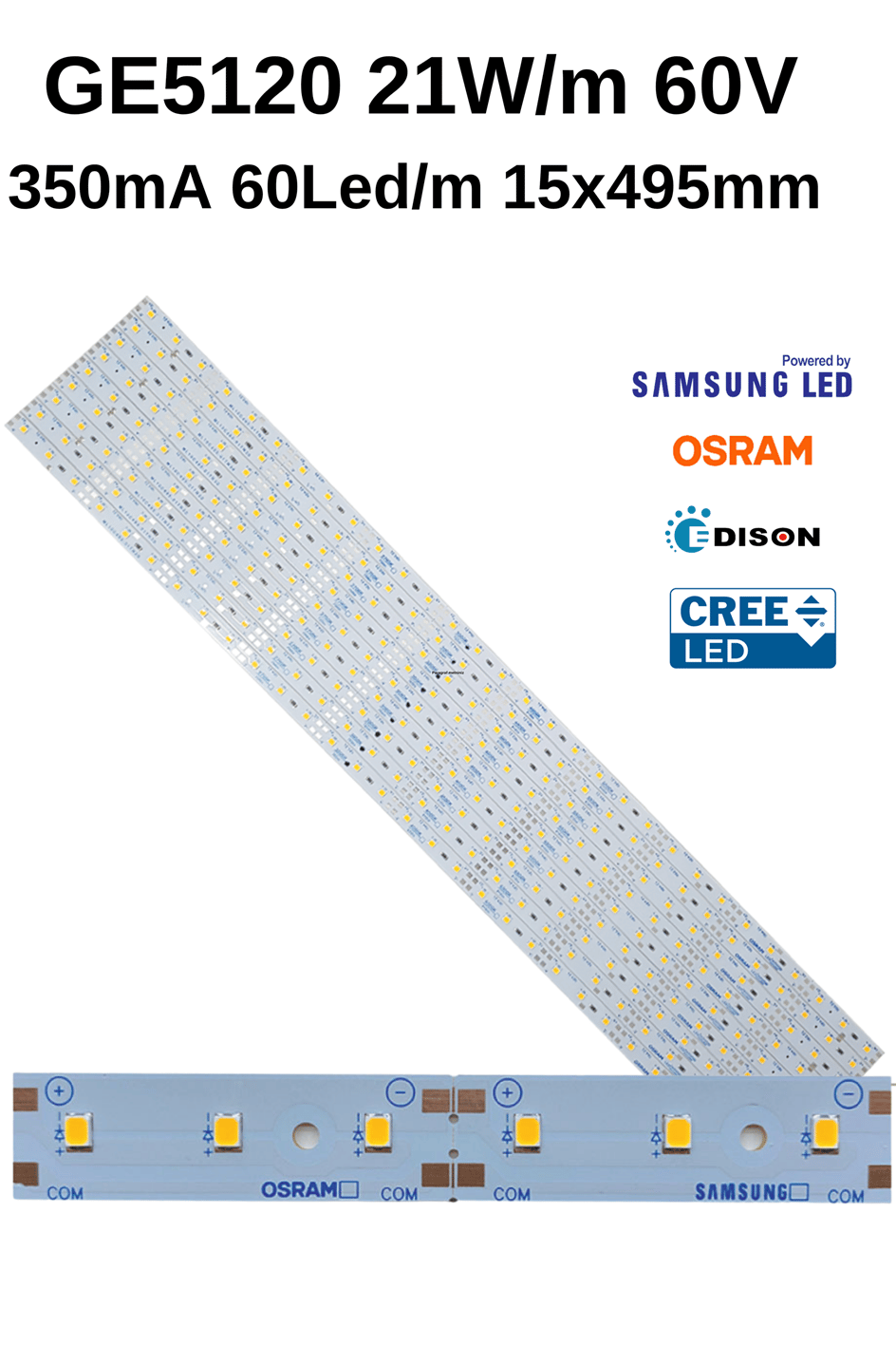 GE5120 10.5W 350MA 30V 16MM 49.5mm Dizgi Led 